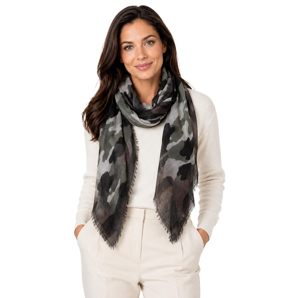 Cashmere Blend Scarves with Specialty Metallic Threading