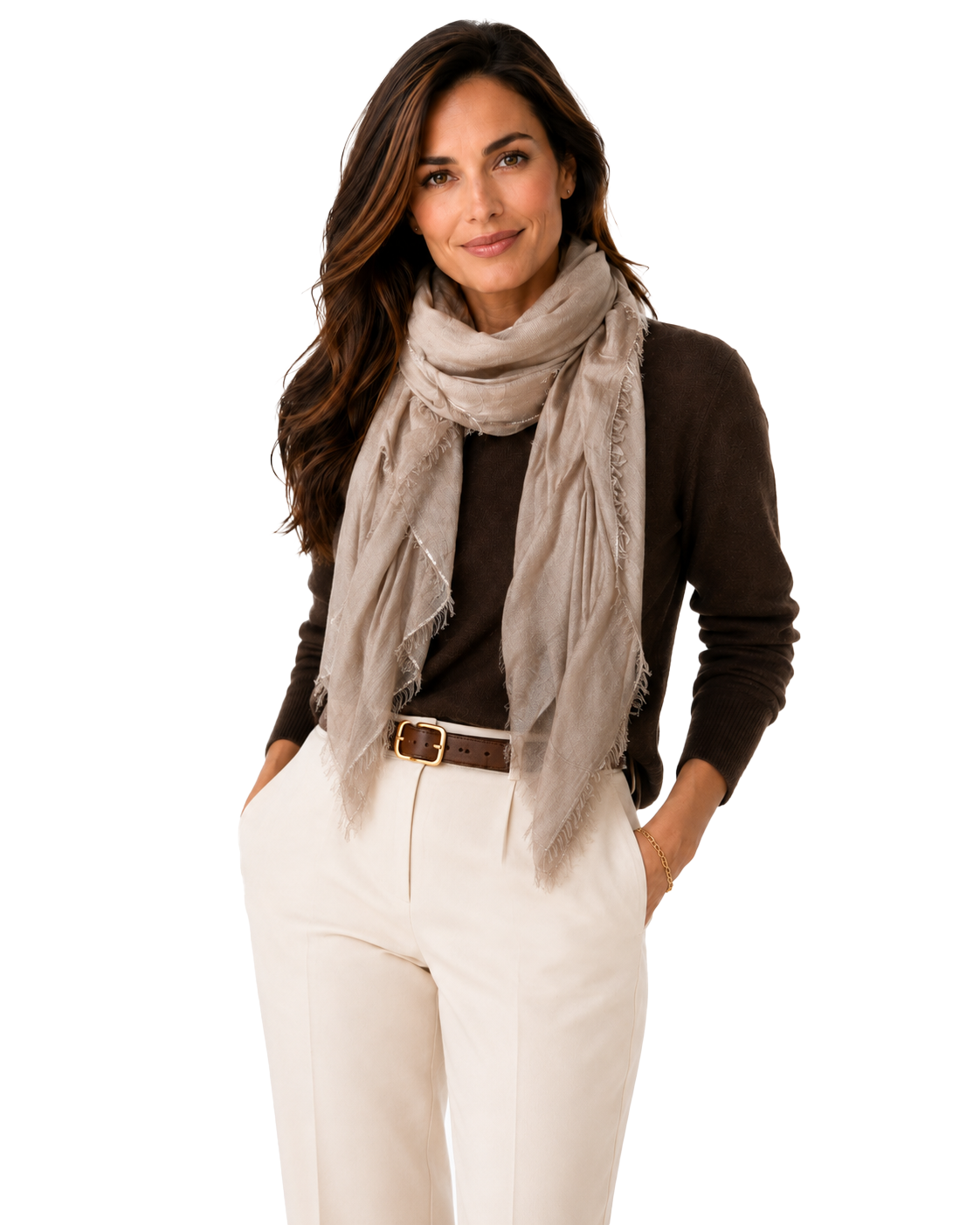 Cashmere Blend Scarves with Specialty Metallic Threading