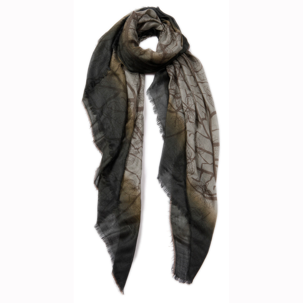 Cashmere Blend Scarves with Specialty Metallic Threading — Blue Pacific — view 14