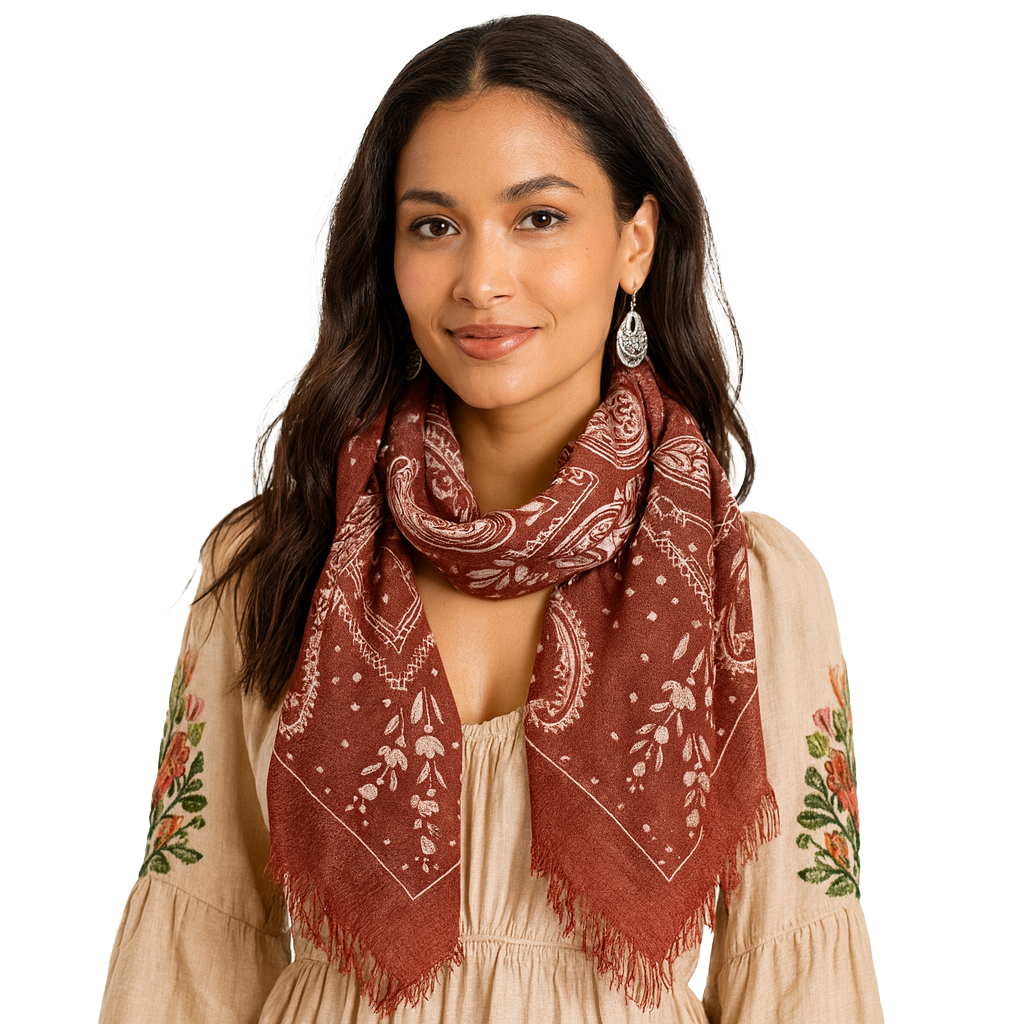 Cashmere Paisley Scarf