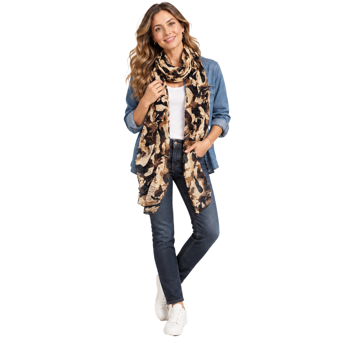 Cotton Camo Scarf