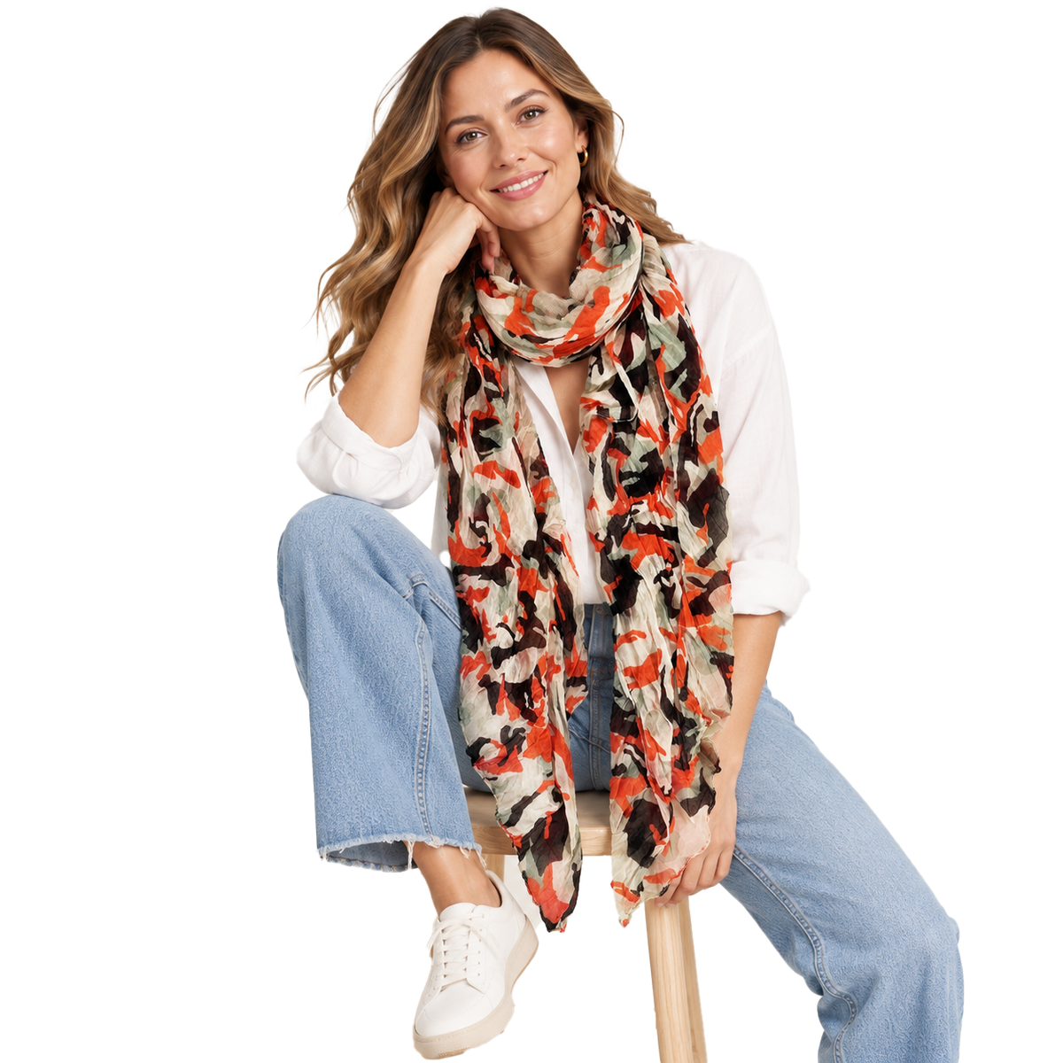 Cotton Camo Scarf
