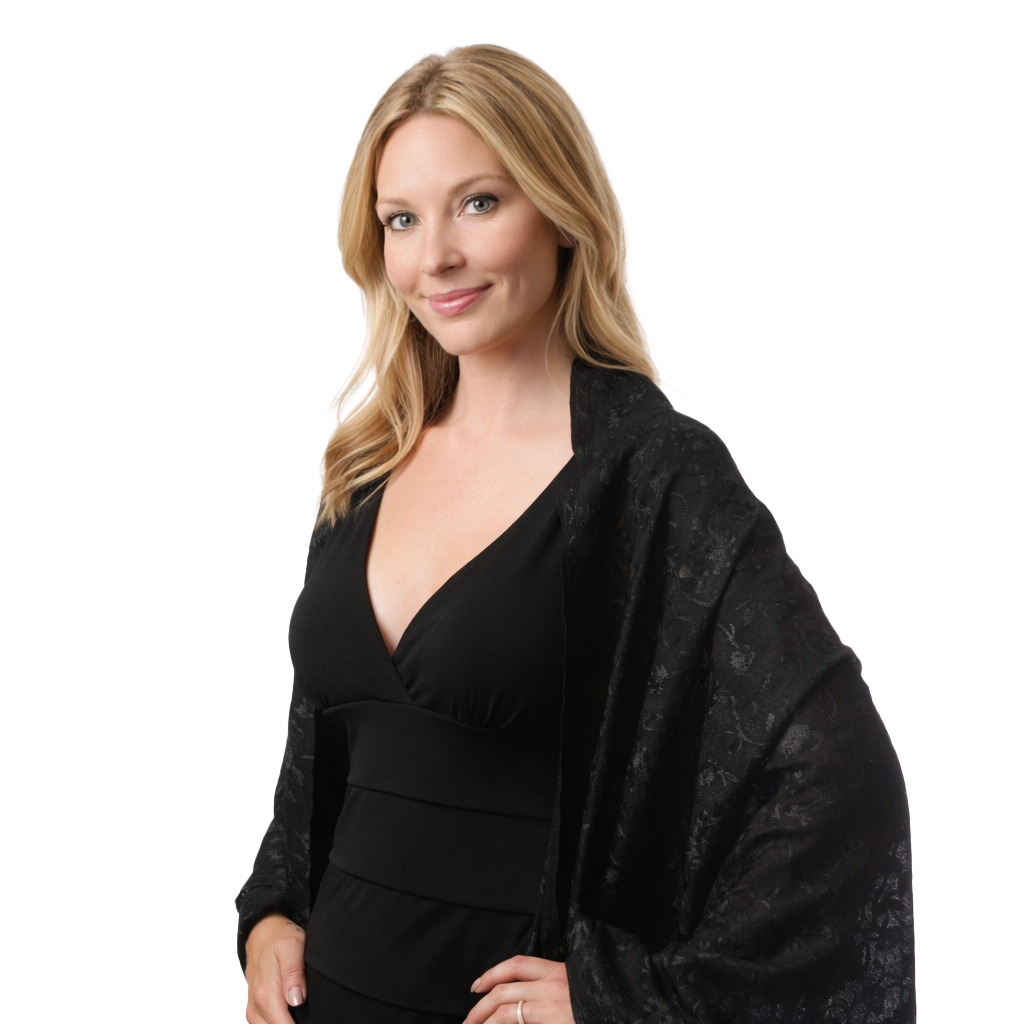 Flowered Embroidery Scarves