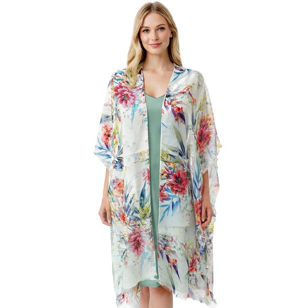 English Floral Kimono