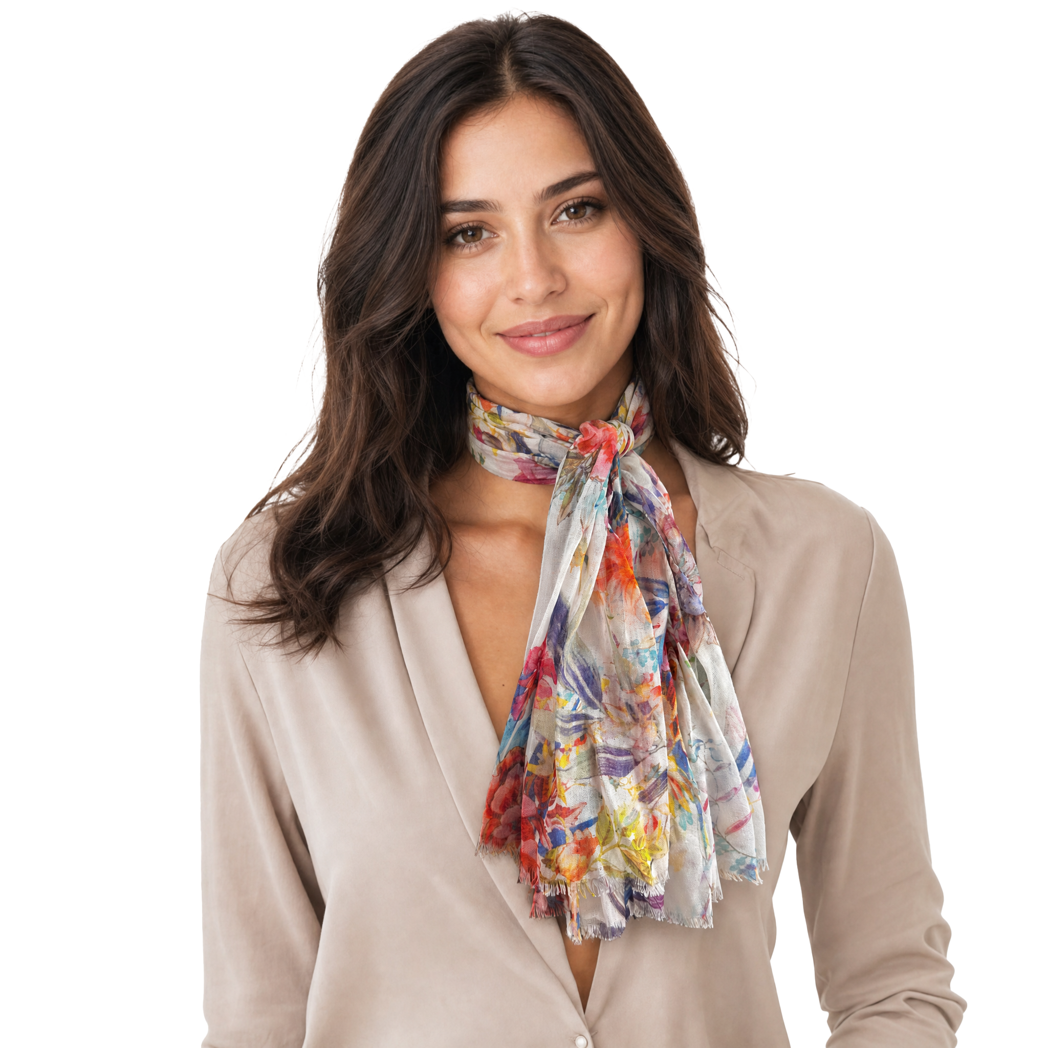 English Floral Neckerchief