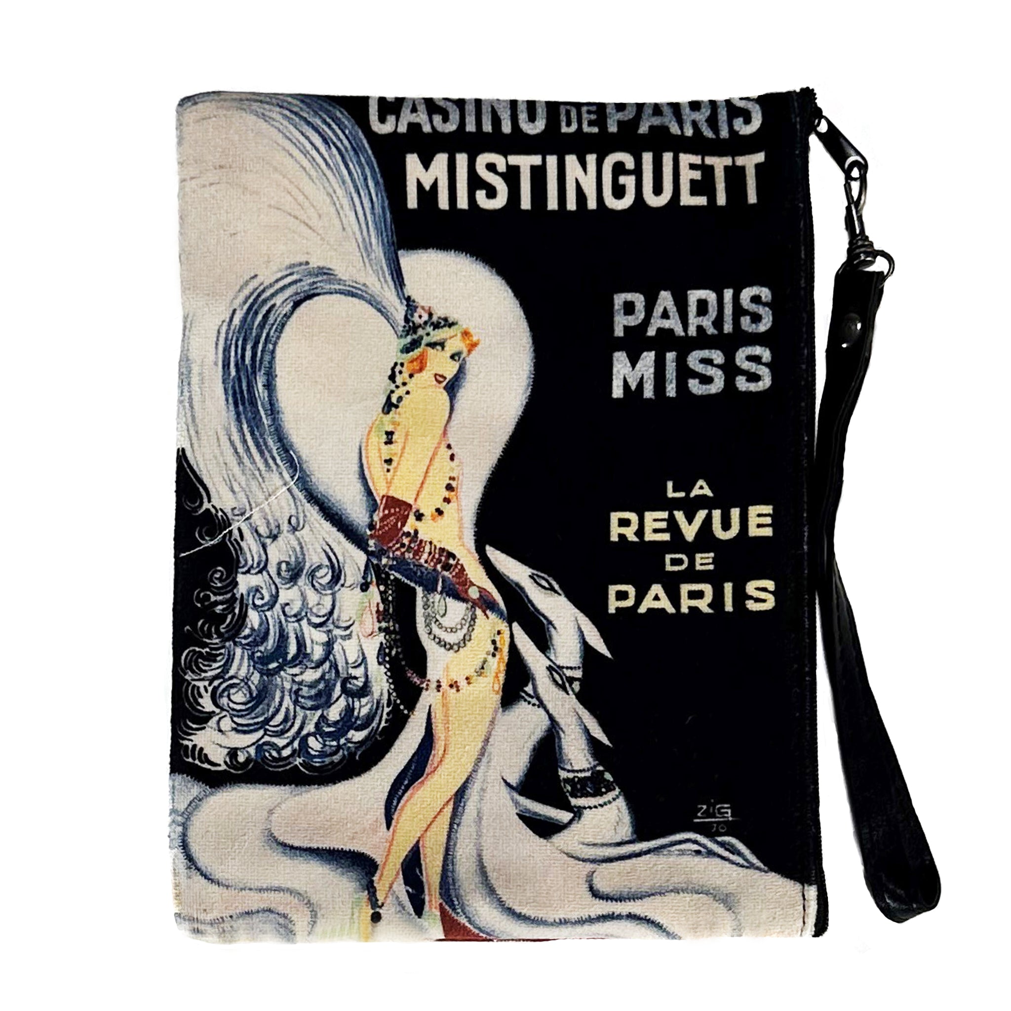 Miss Paris Faux Suede Wristlet