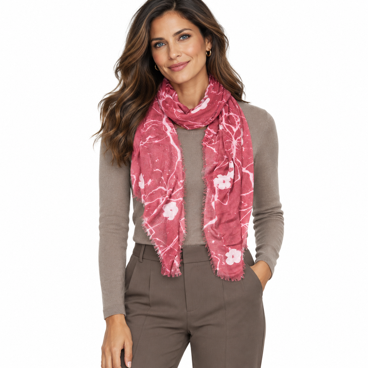 Vintage Cashmere Floral Fade Scarf