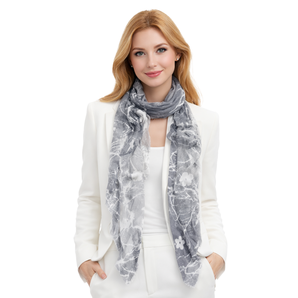 Vintage Cashmere Floral Fade Scarf