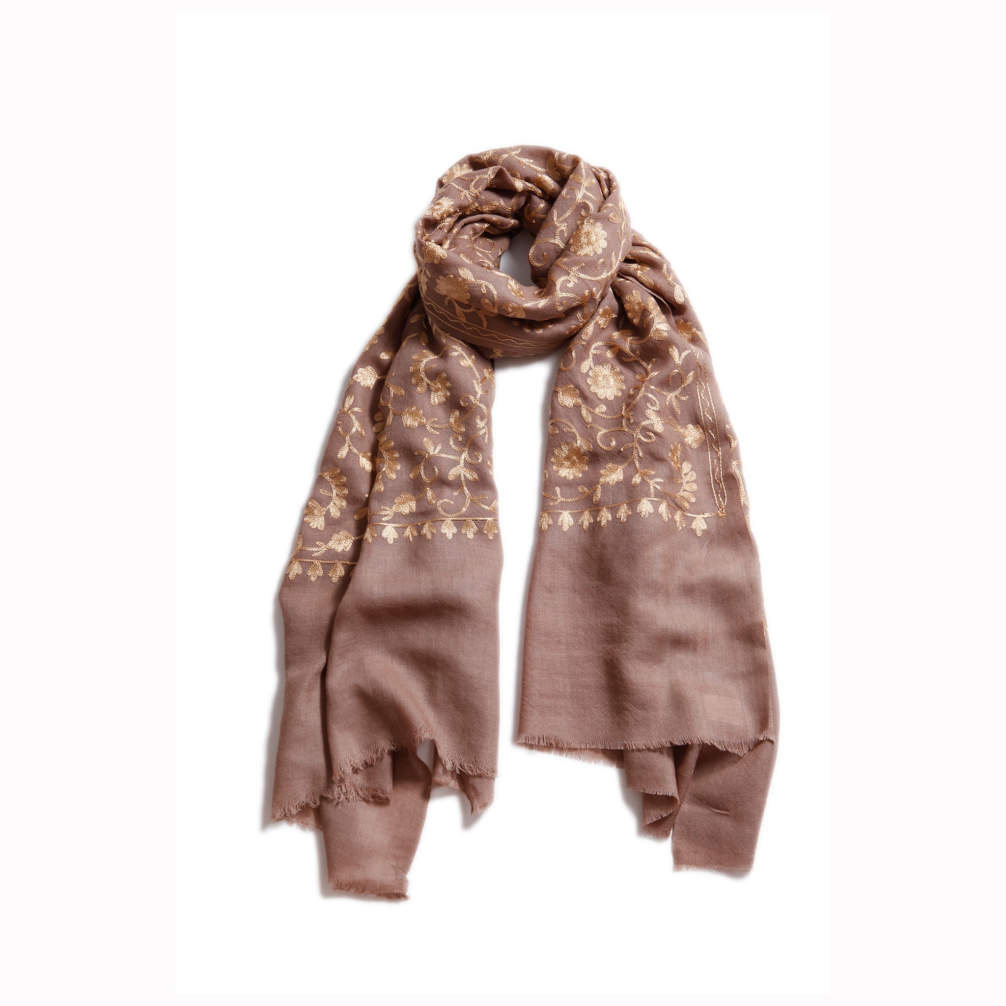 Flowered Embroidery Scarves