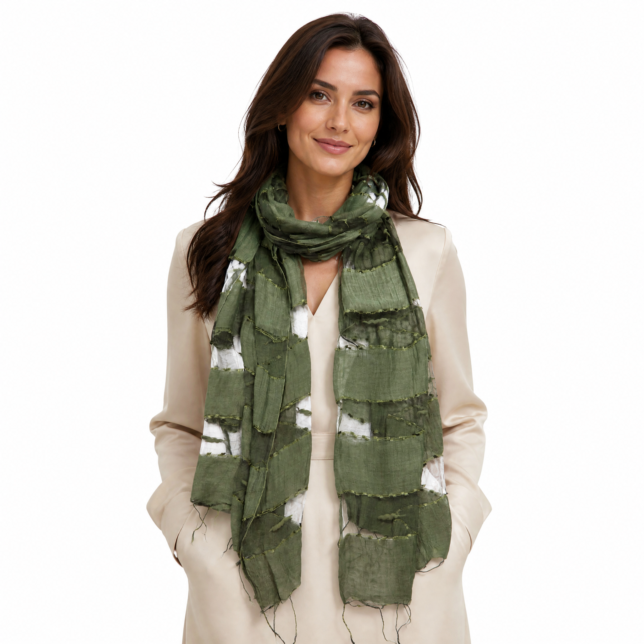 Hand Woven Silk Blended Scarf