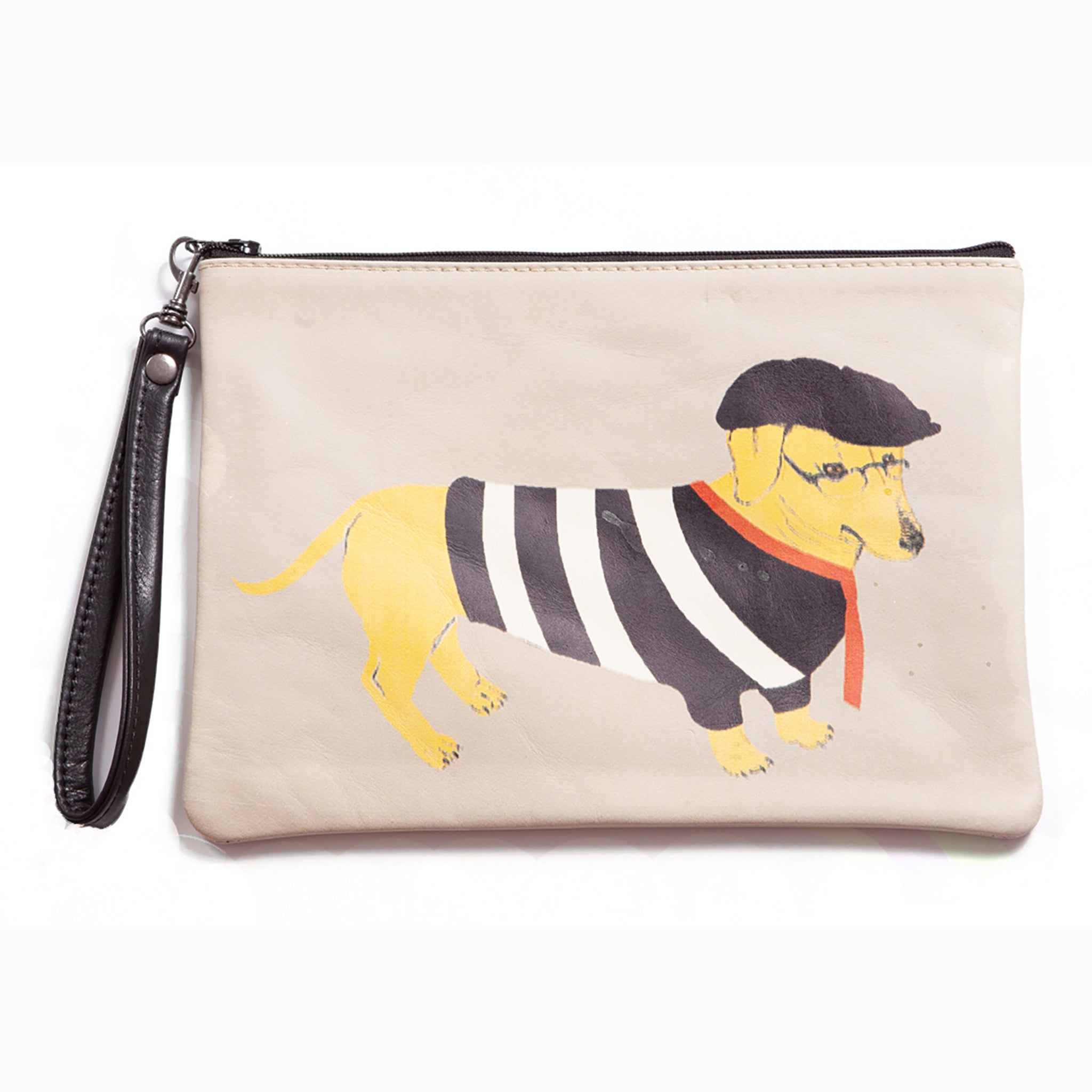 French Doggie – Turkish Leather Wristlet