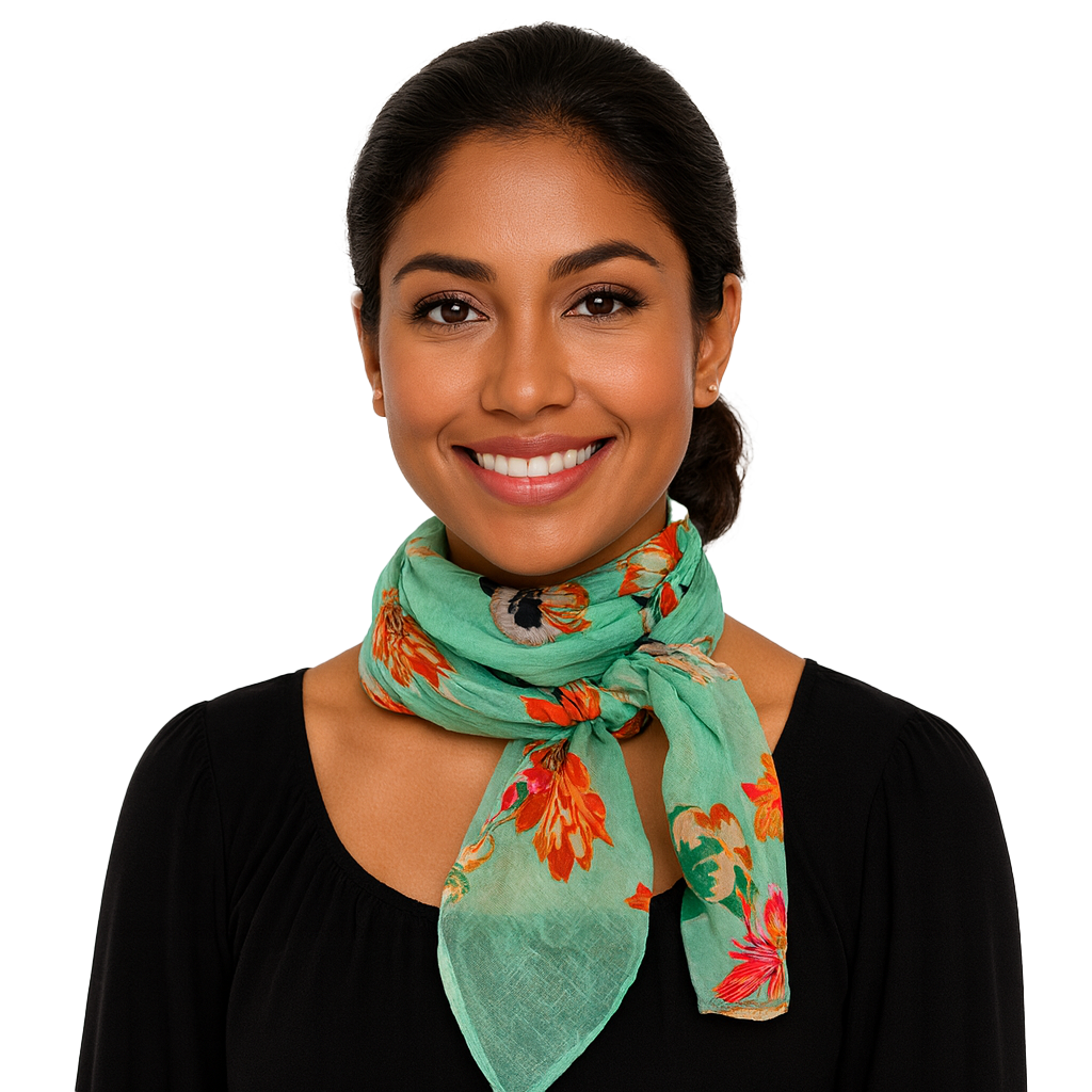 French Flower Neckerchief