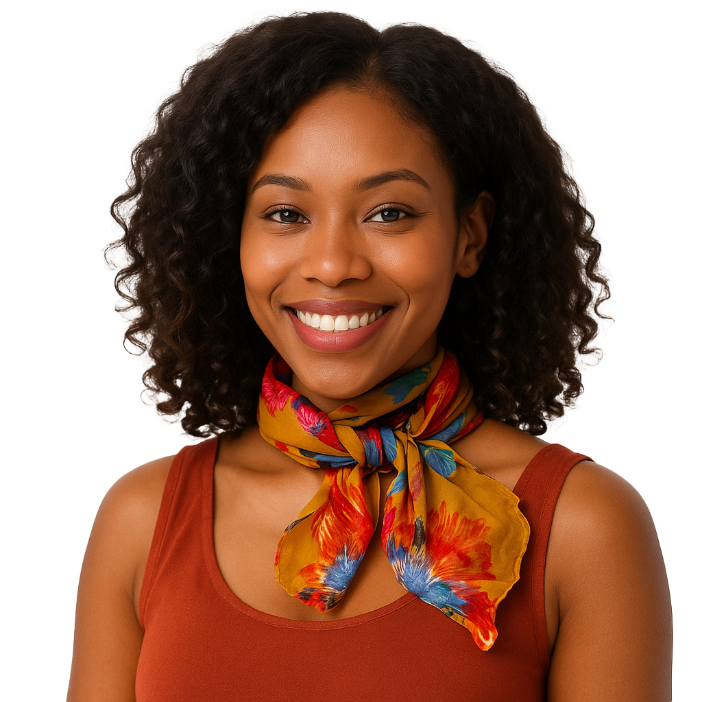 French Flower Neckerchief