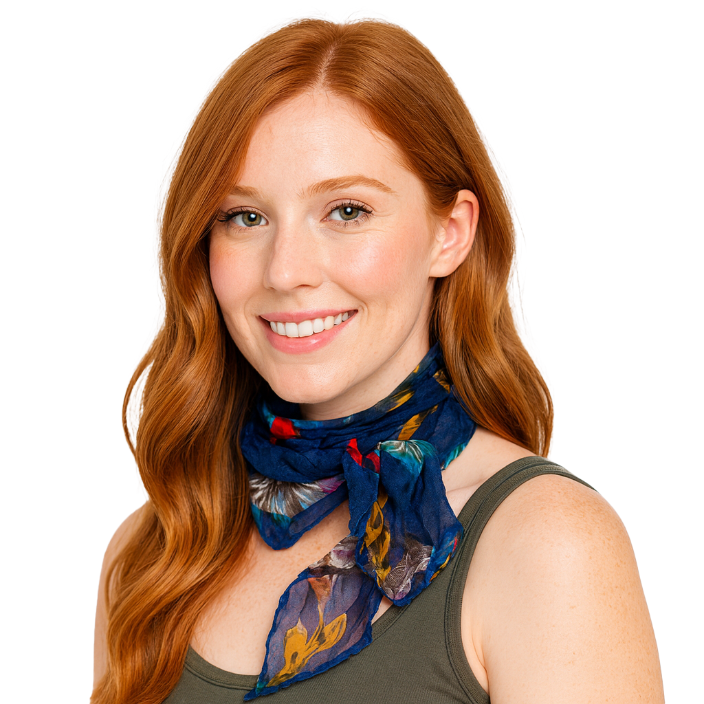 French Flower Neckerchief