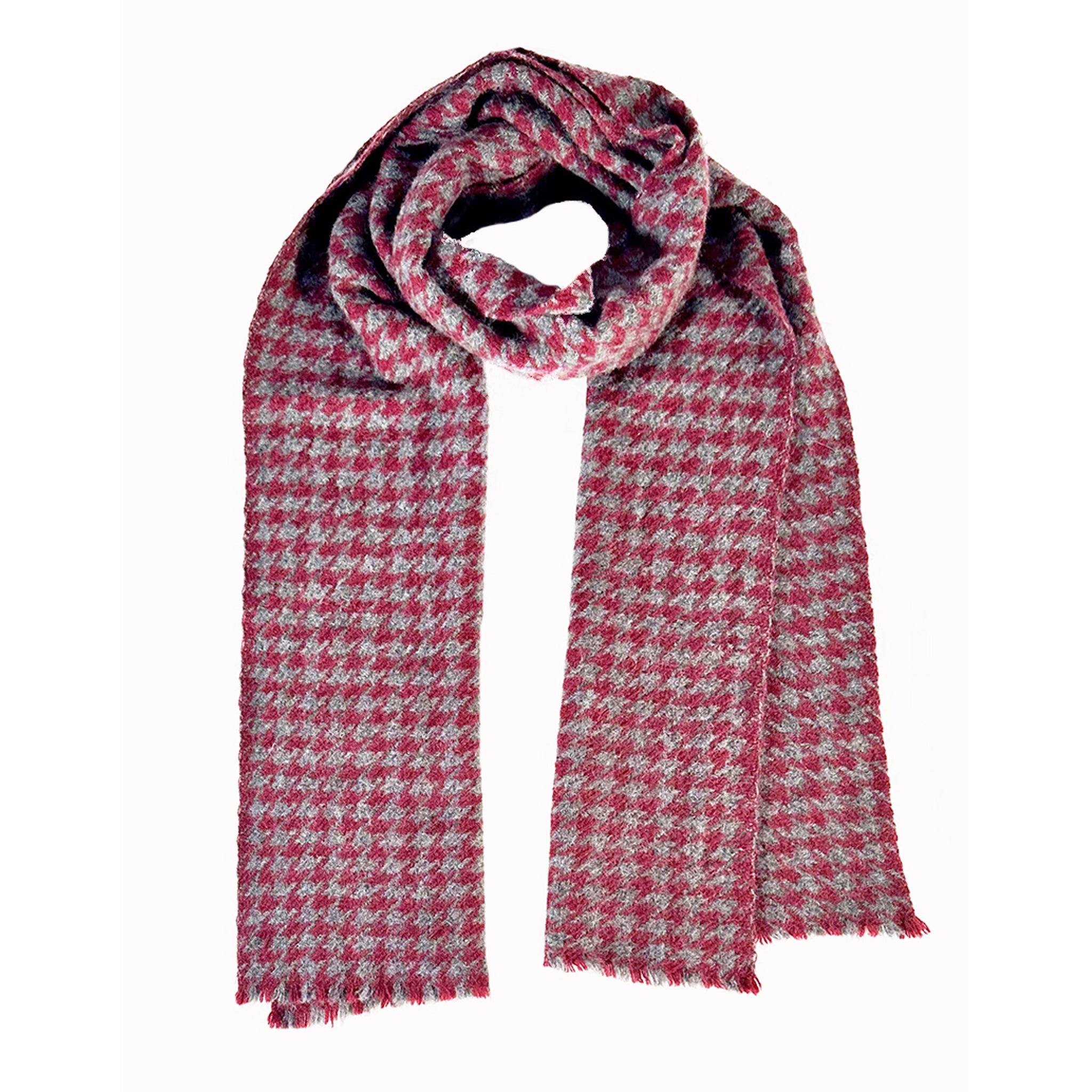 Cashmere Houndstooth Scarf