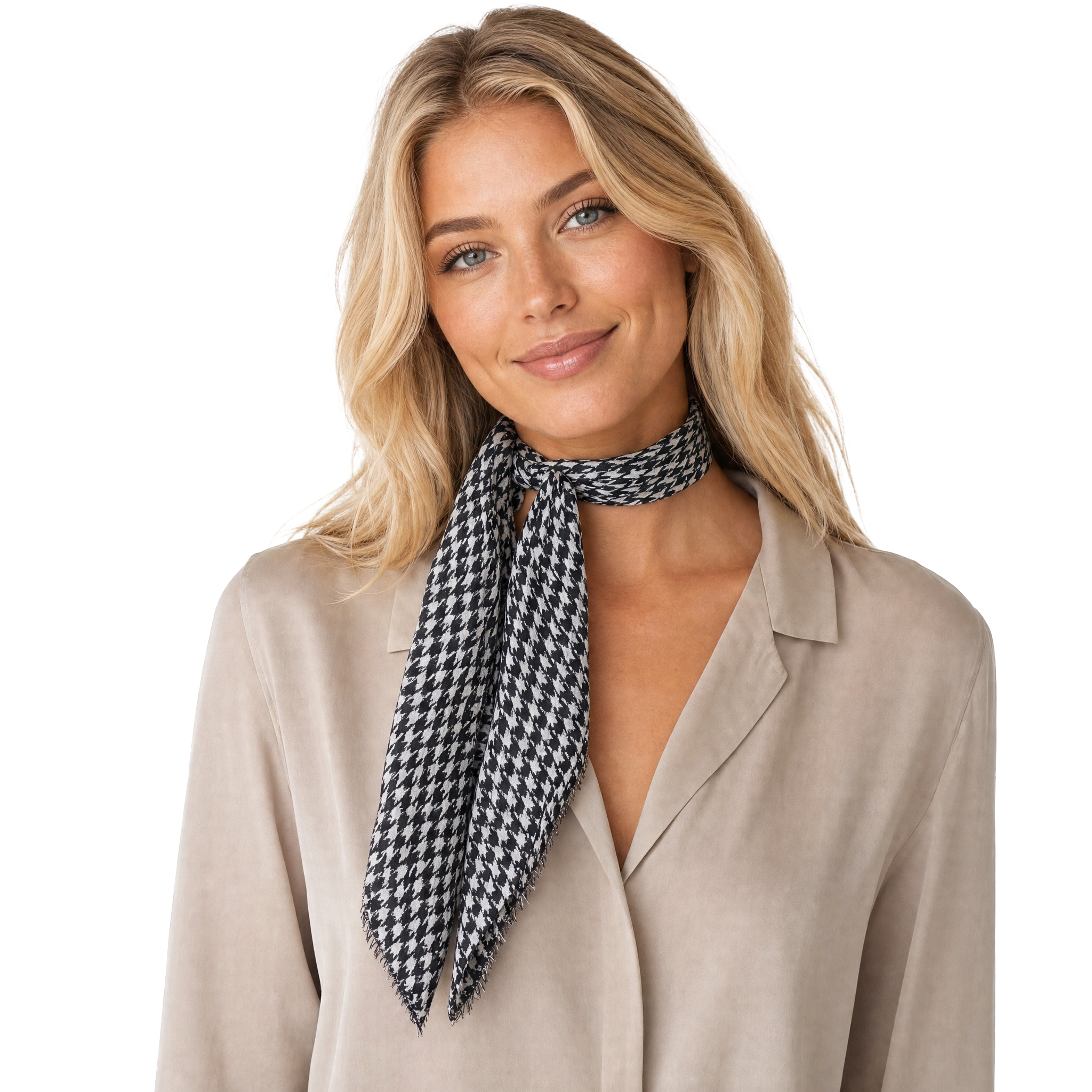 Elephant Houndstooth Neckerchief