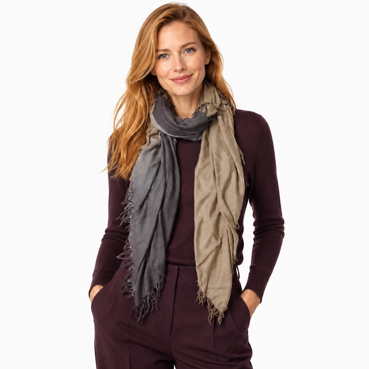 Cashmere Blend Faded Scarves