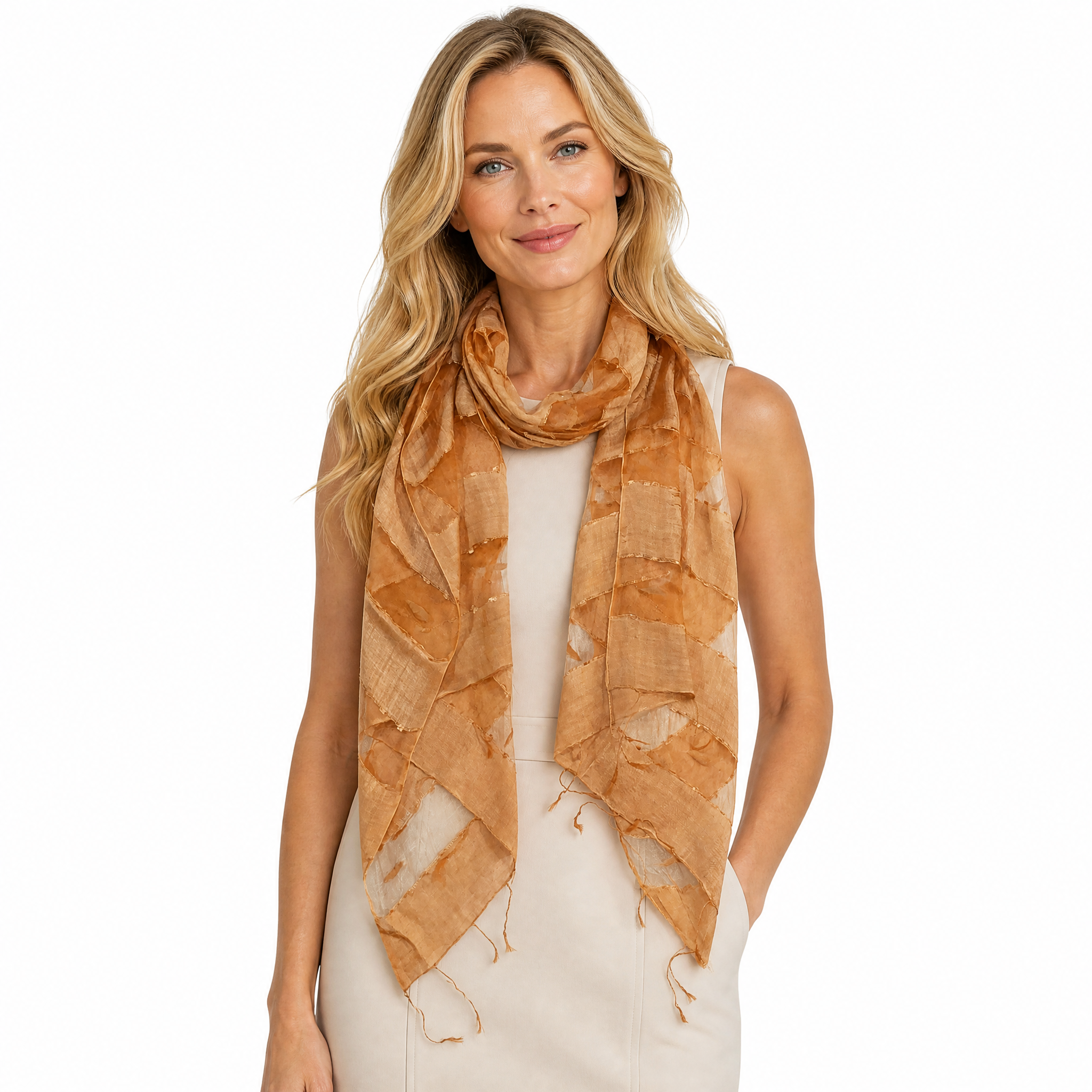 Hand Woven Silk Blended Scarf