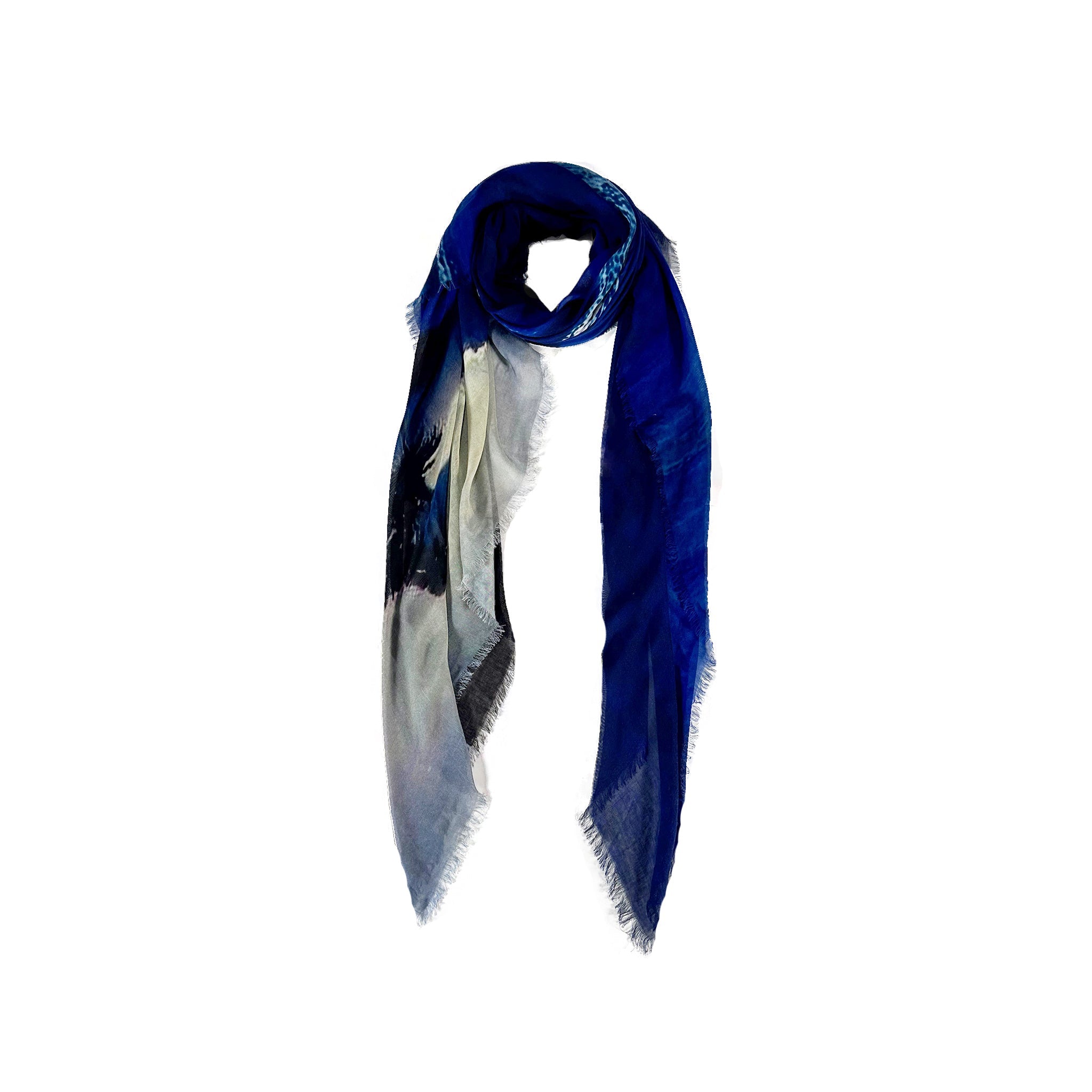 Moonlight Ocean Scarf — Blue Pacific — view 3