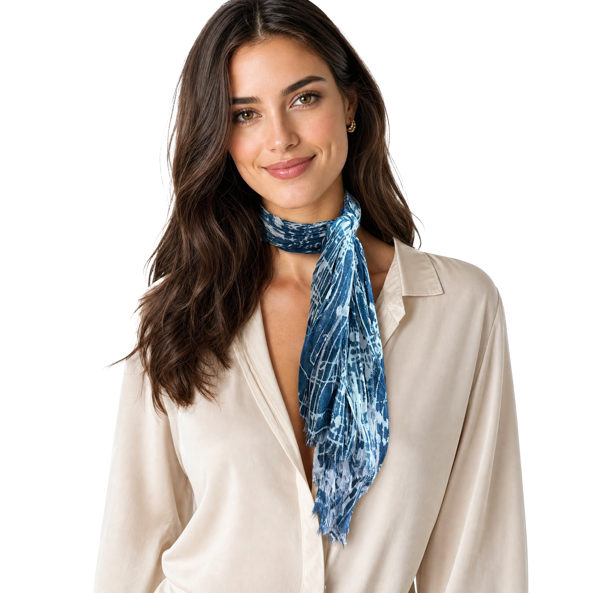 Musical Notes Neckerchief - Denim