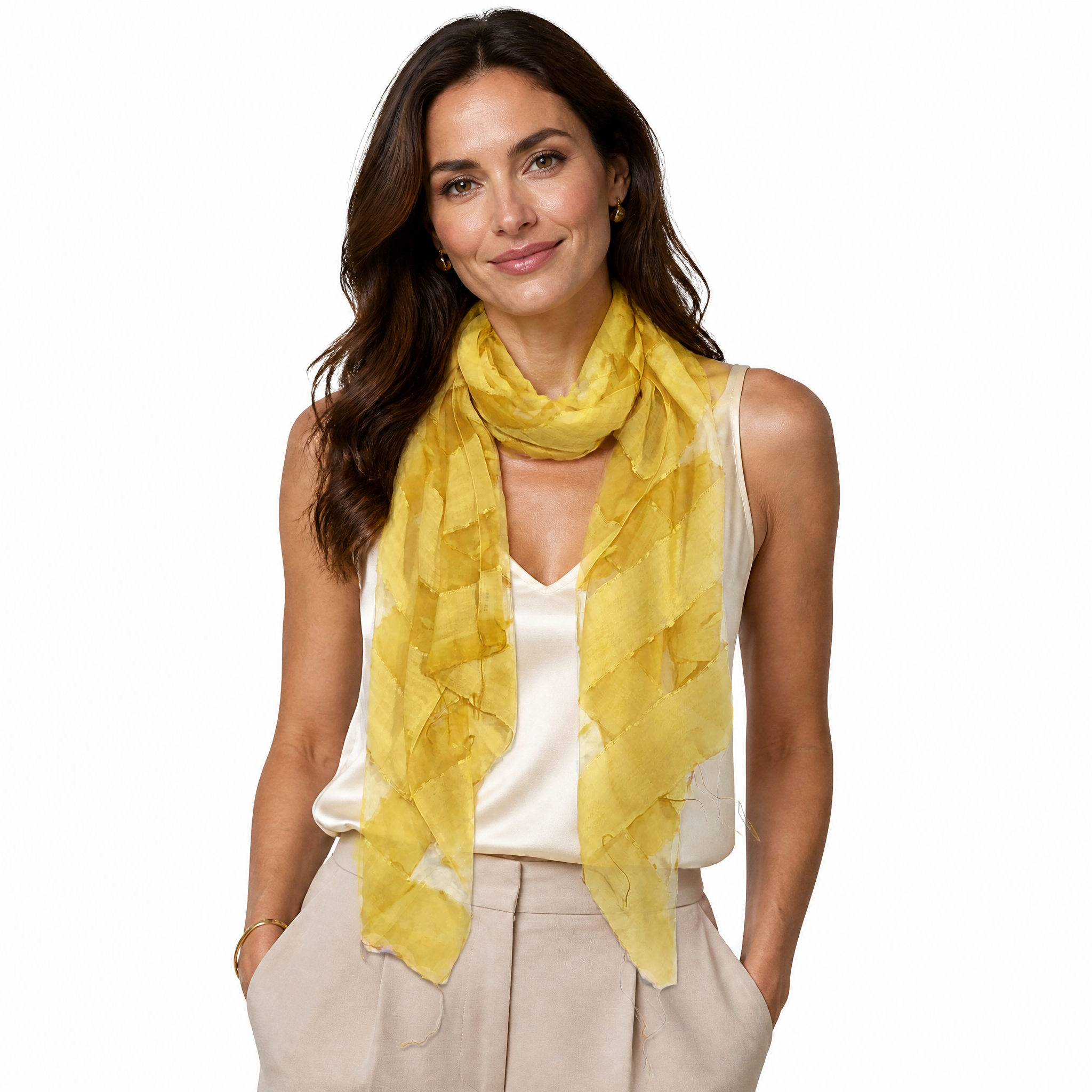 Hand Woven Silk Blended Scarf