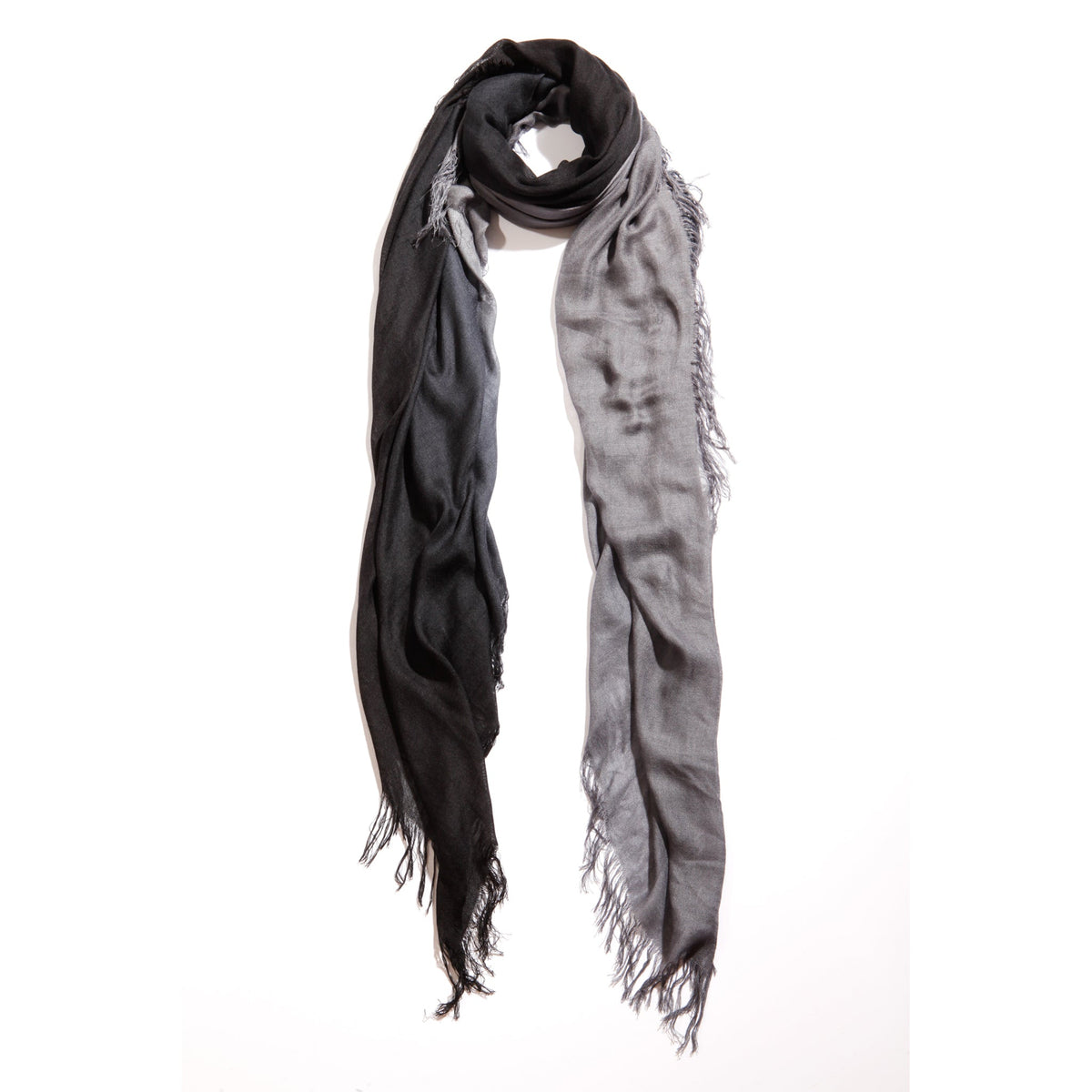 Cashmere Blend Faded Scarves — Blue Pacific — view 12