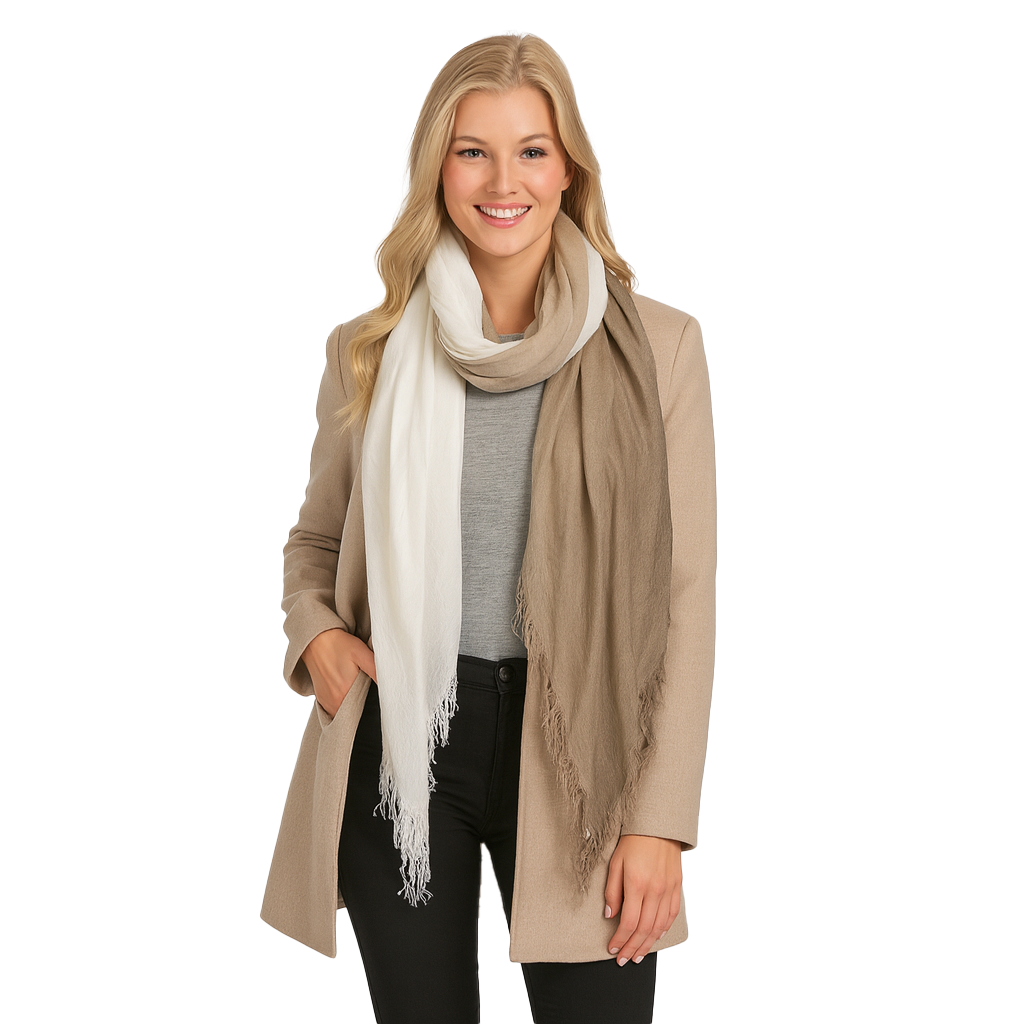 Cashmere Blend Faded Scarves