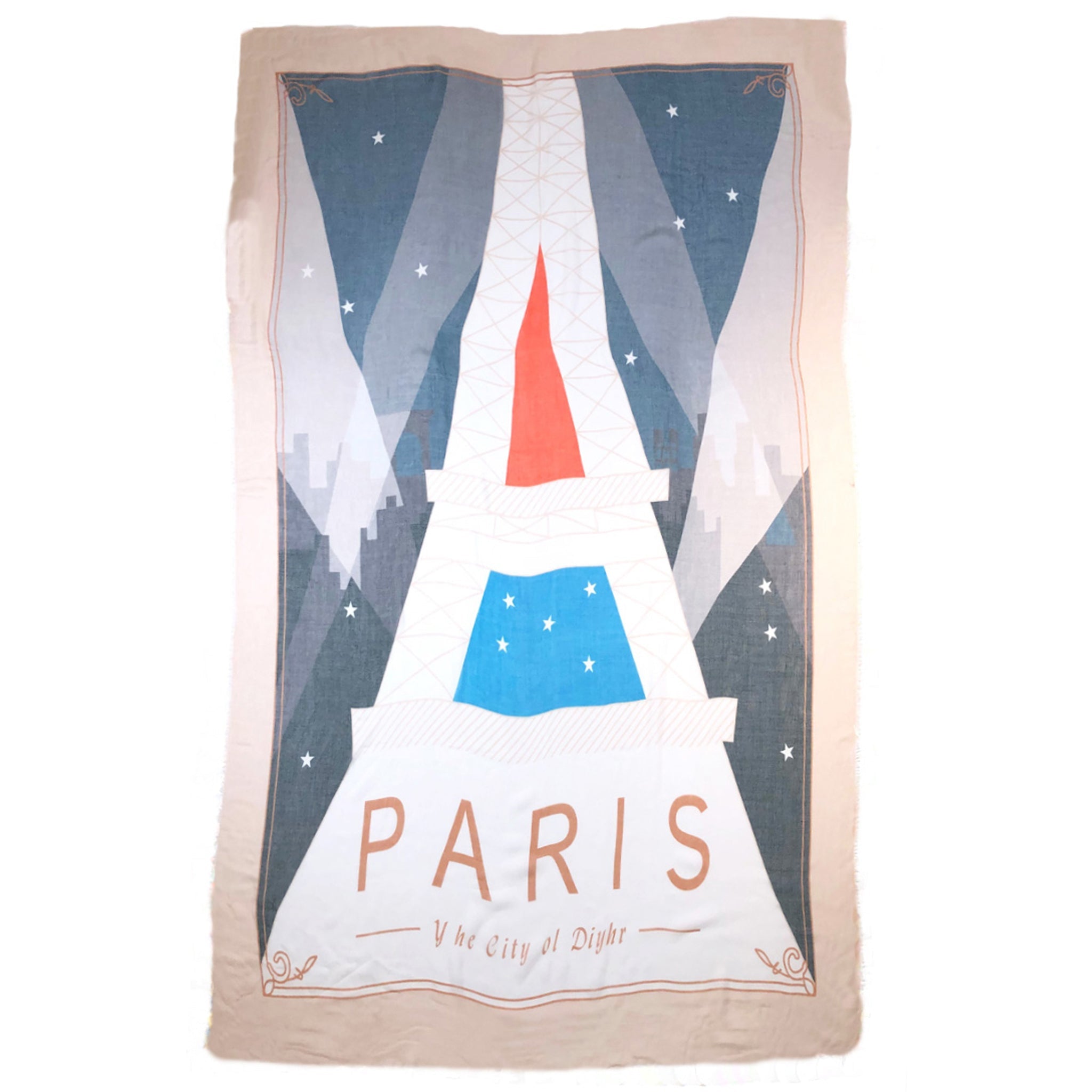 Paris City Poster Scarf