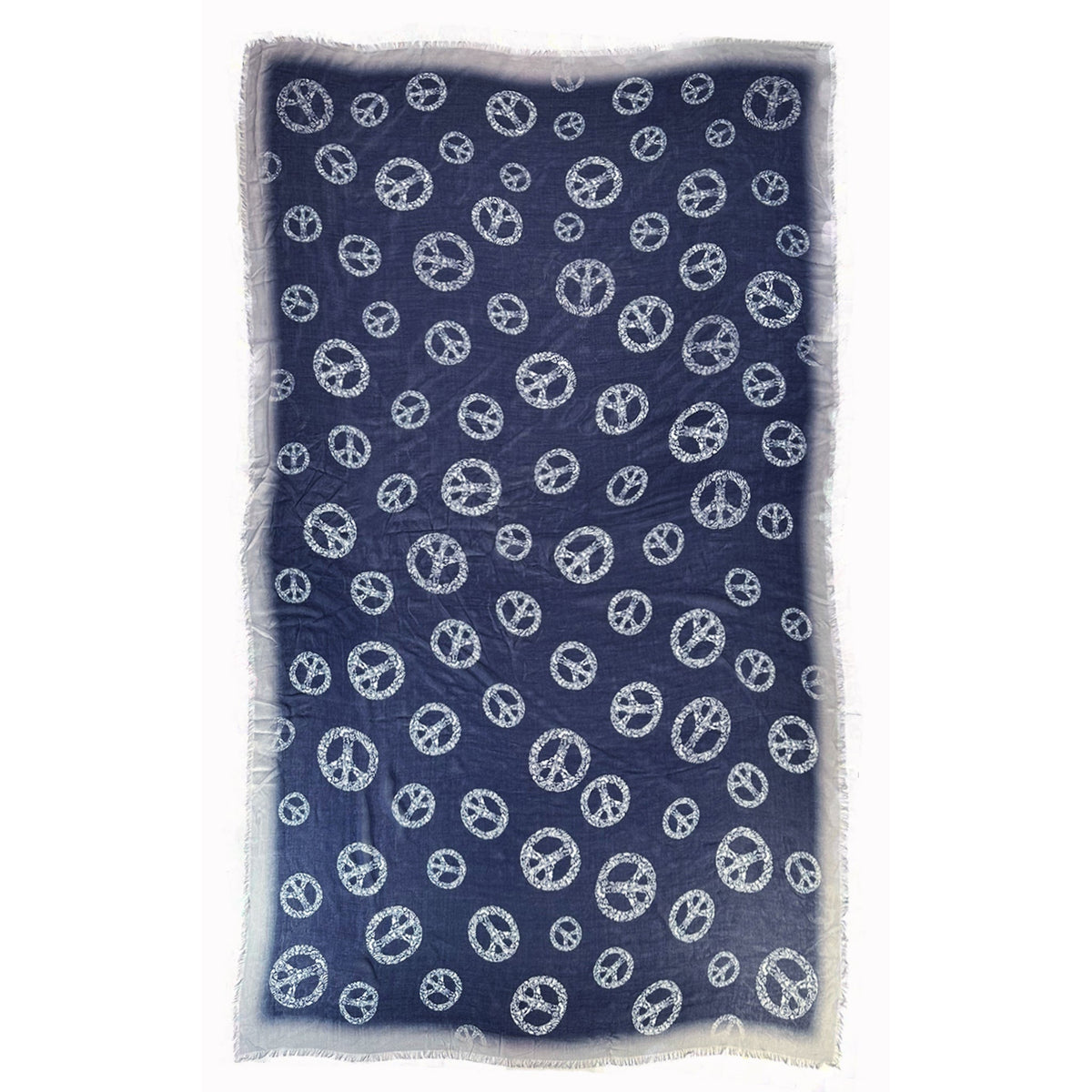 Vintage Peace Scarf — Blue Pacific — view 2