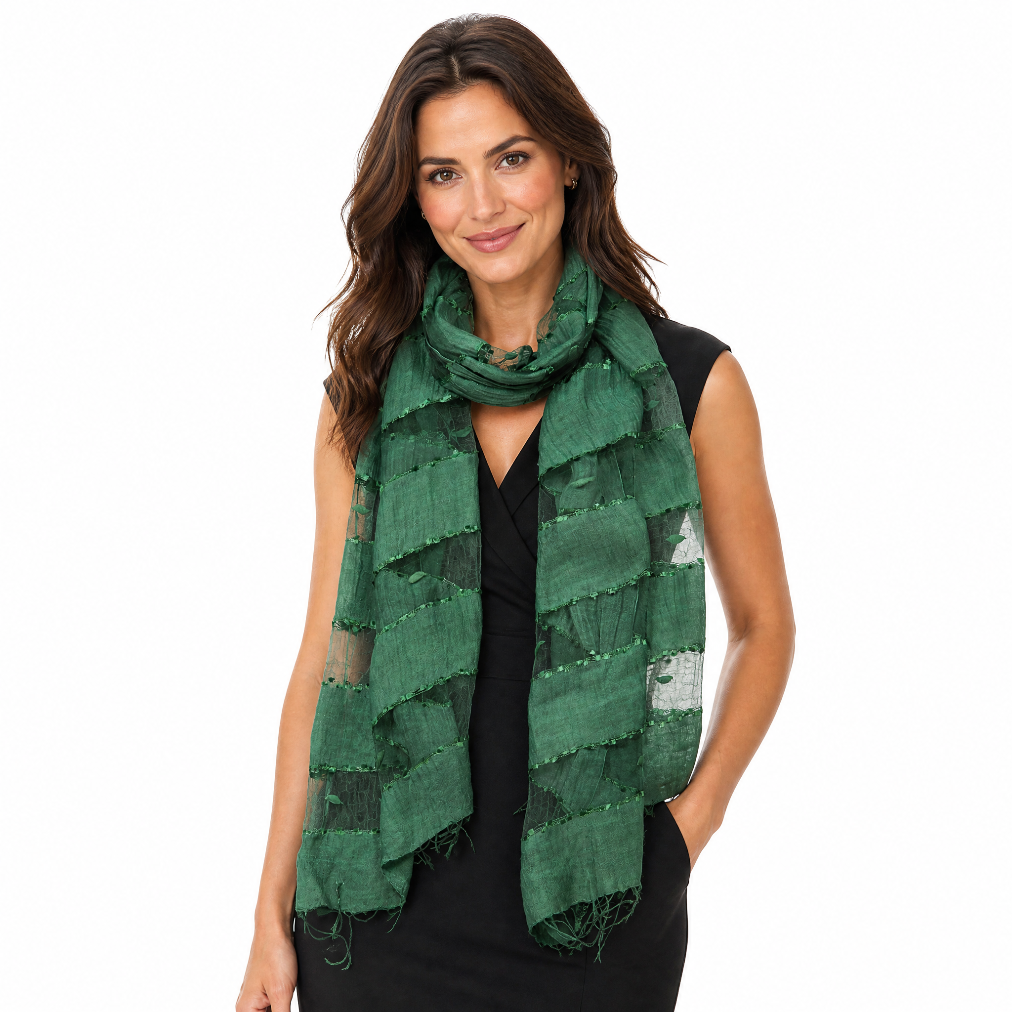 Hand Woven Silk Blended Scarf