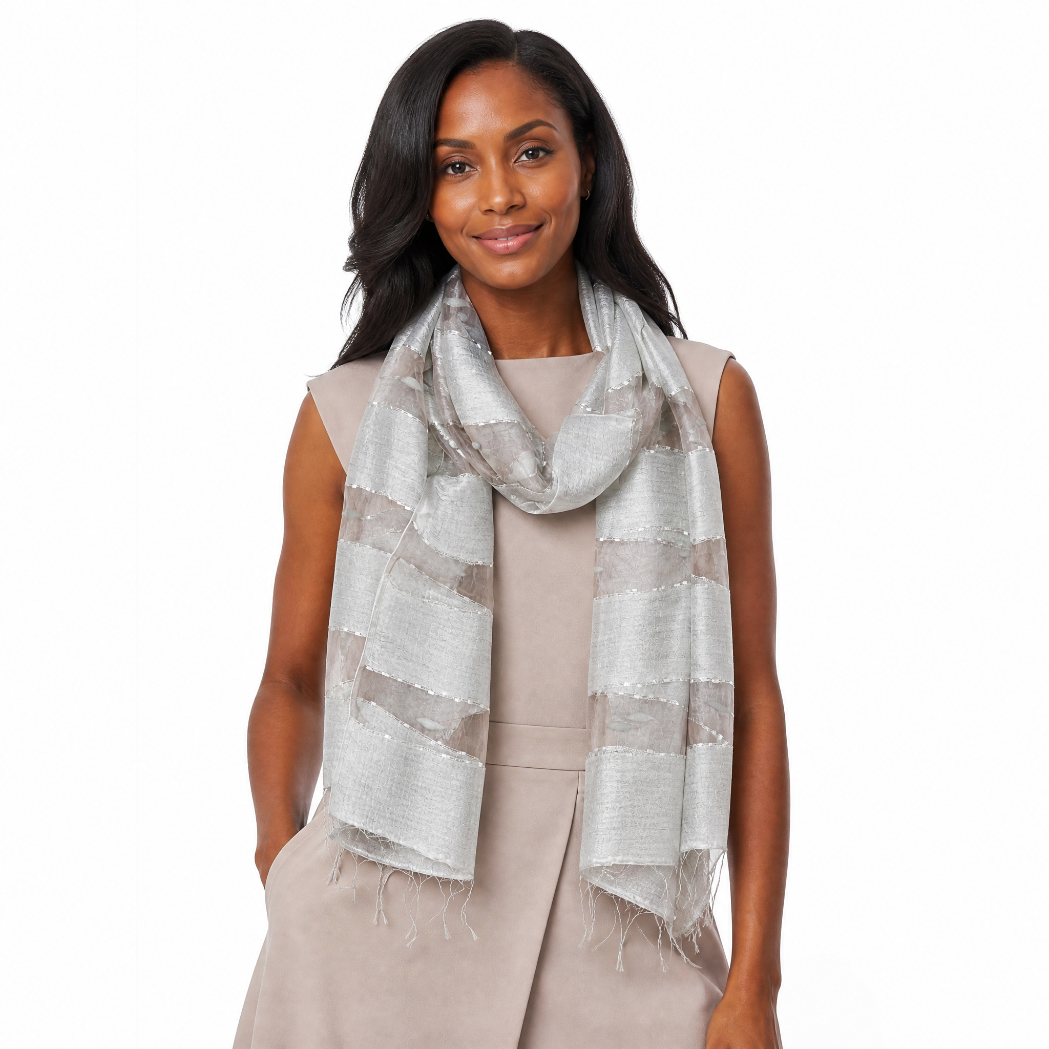 Hand Woven Silk Blended Scarf