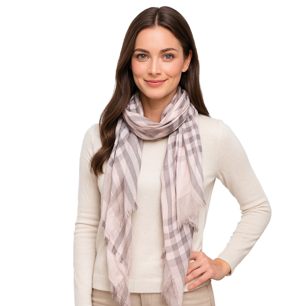 Modern Scottish Plaid Scarves (Contemporary)