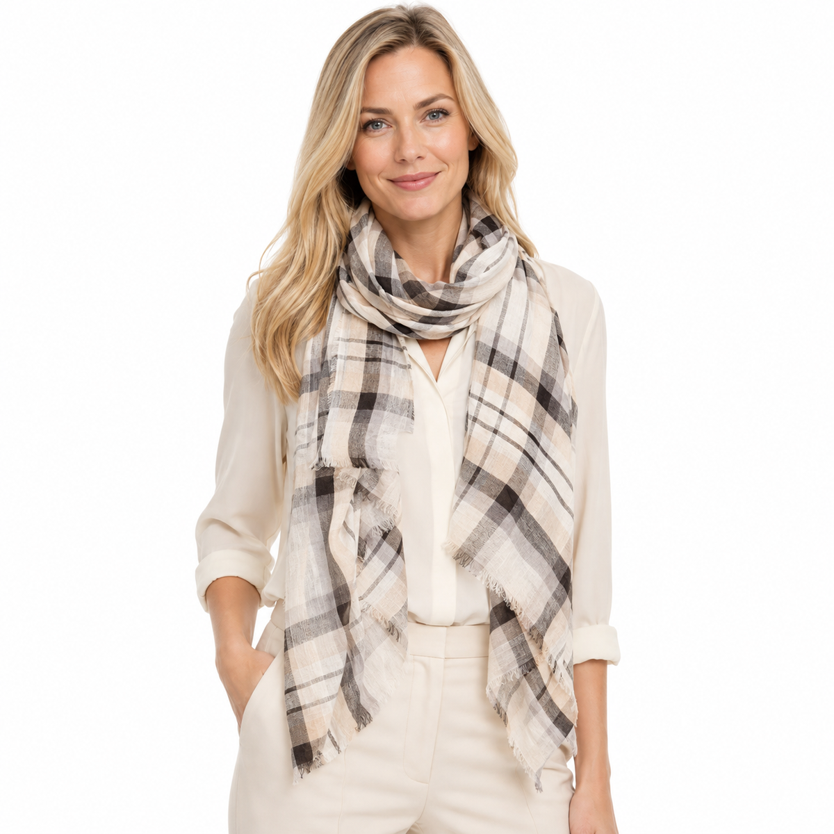 Modern Scottish Plaid Scarves (Contemporary)