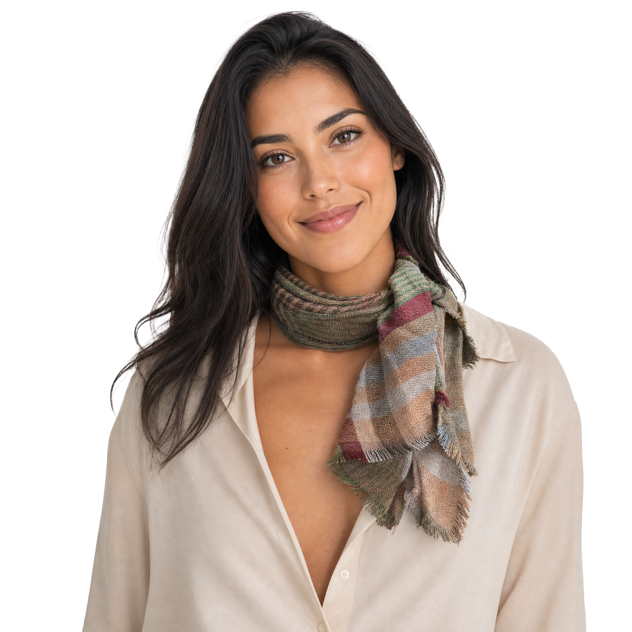 Scottish Plaid Neckerchief - Olive