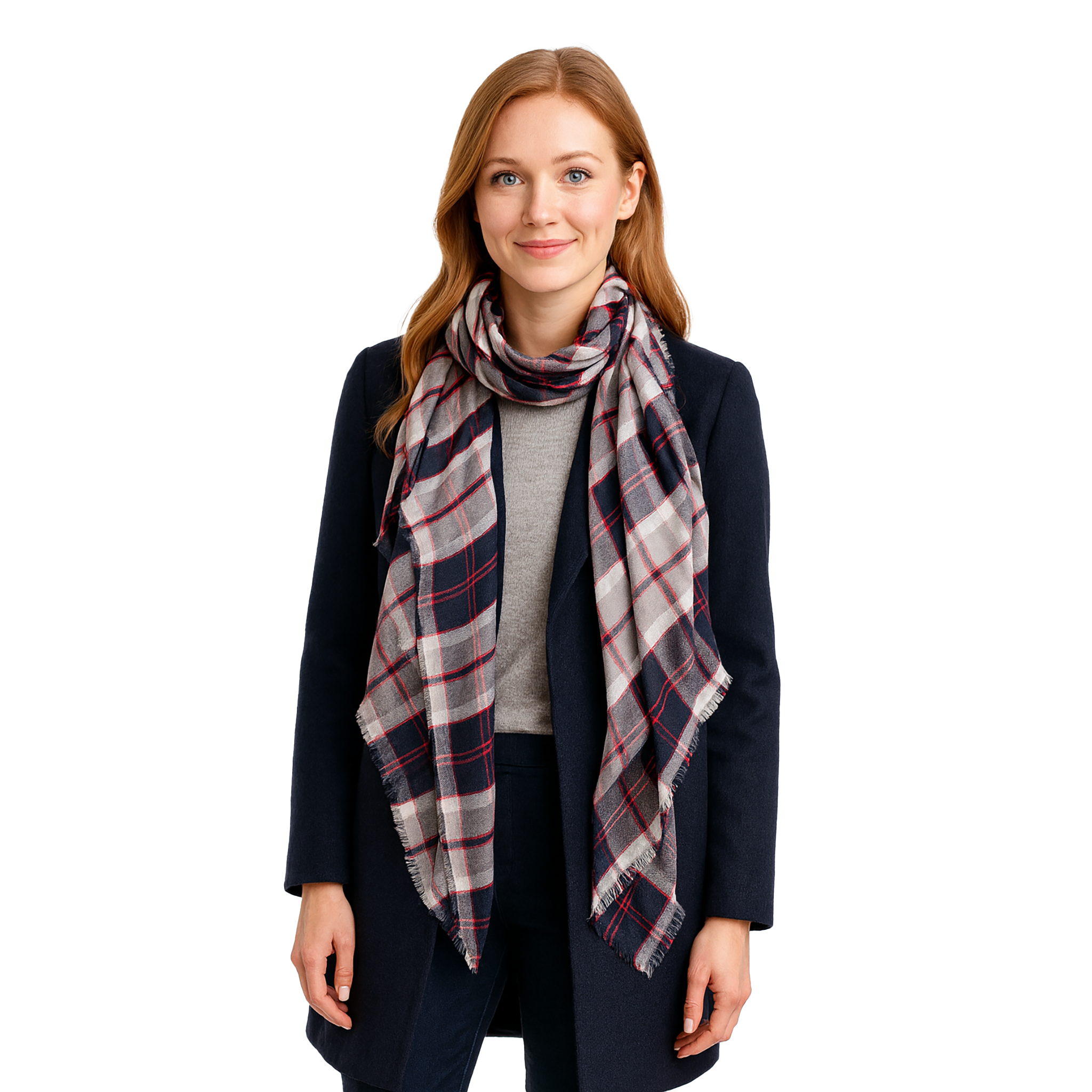 Modern Scottish Plaid Scarves (Contemporary)