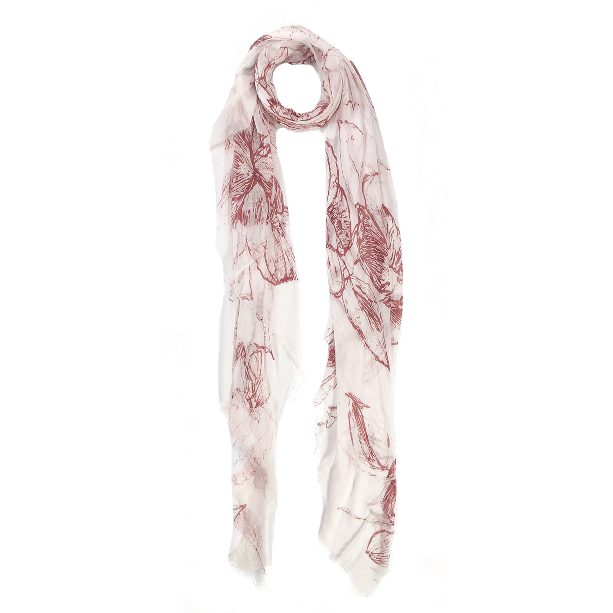 Floral Sketch Scarf
