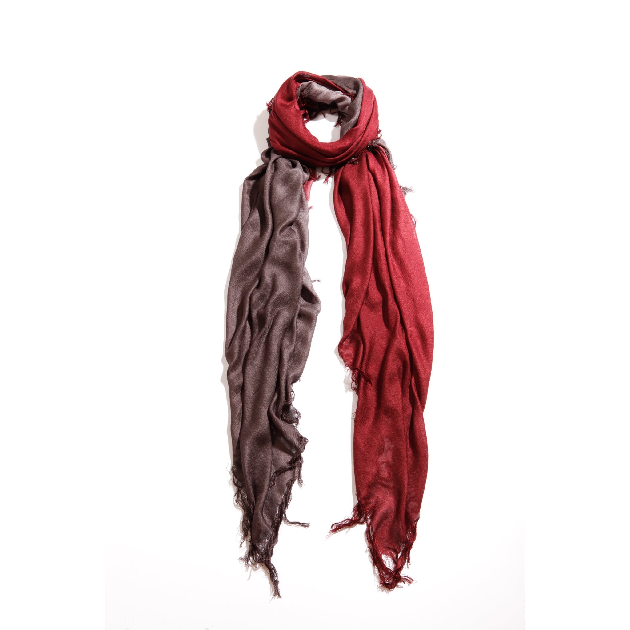 Cashmere Blend Faded Scarves — Blue Pacific — view 11