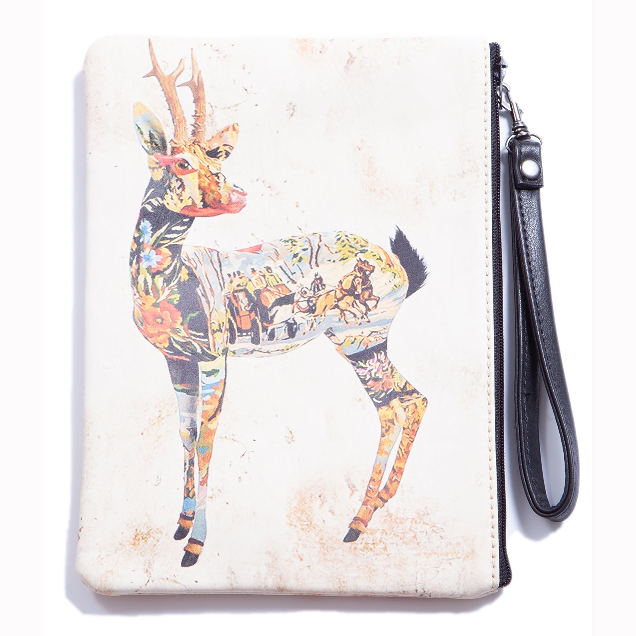 Stag Collage – Turkish Leather Wristlet