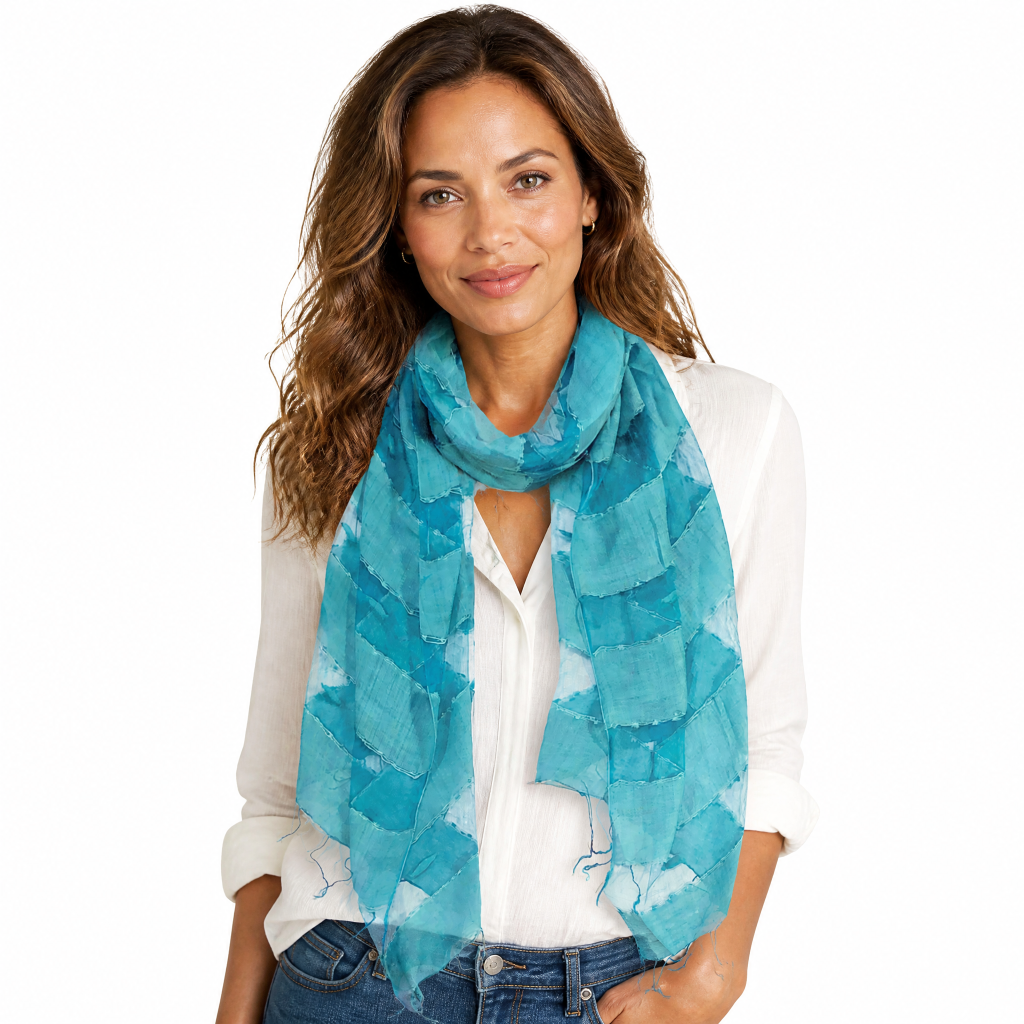 Hand Woven Silk Blended Scarf