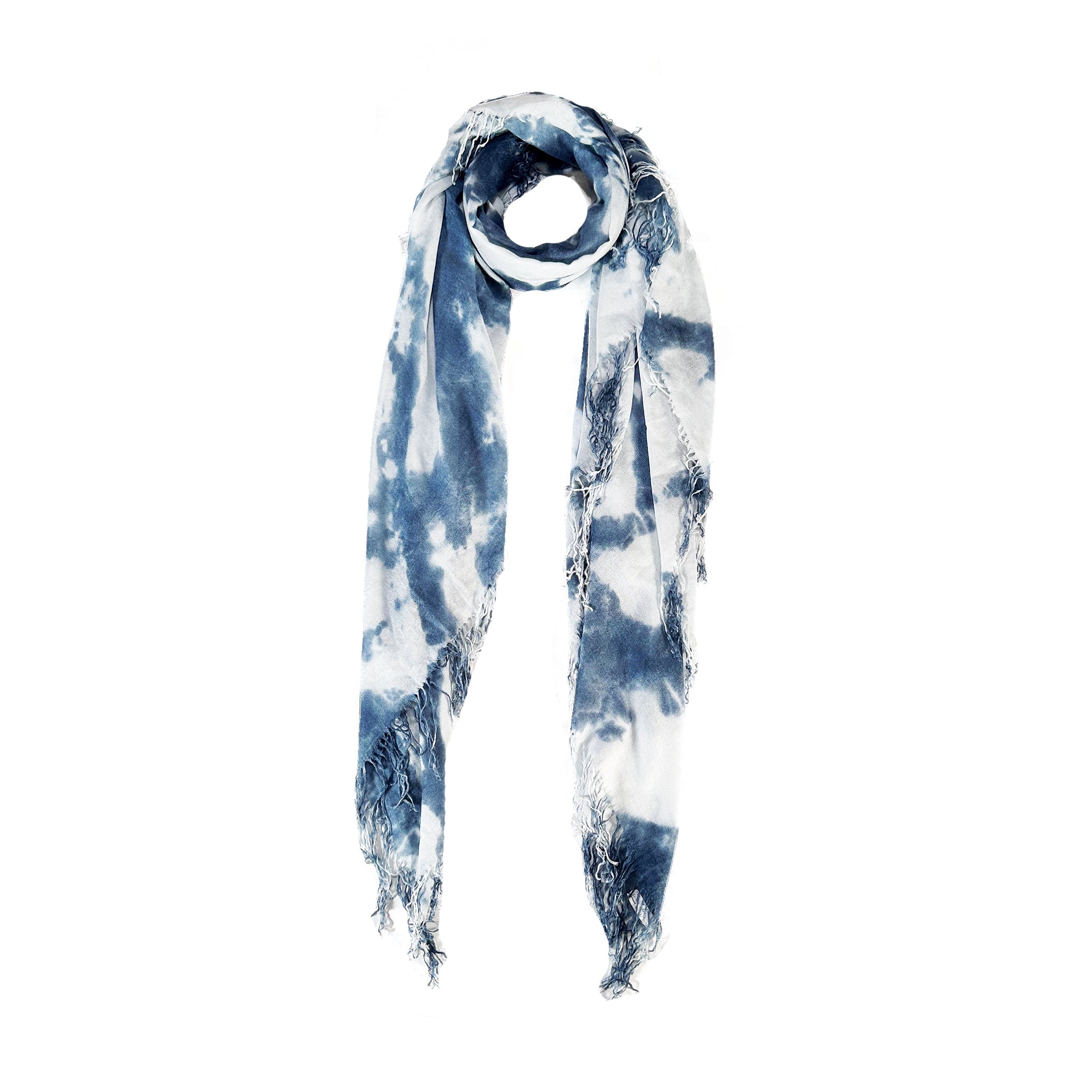 Cashmere Blend Cloud Tie Dye Scarf