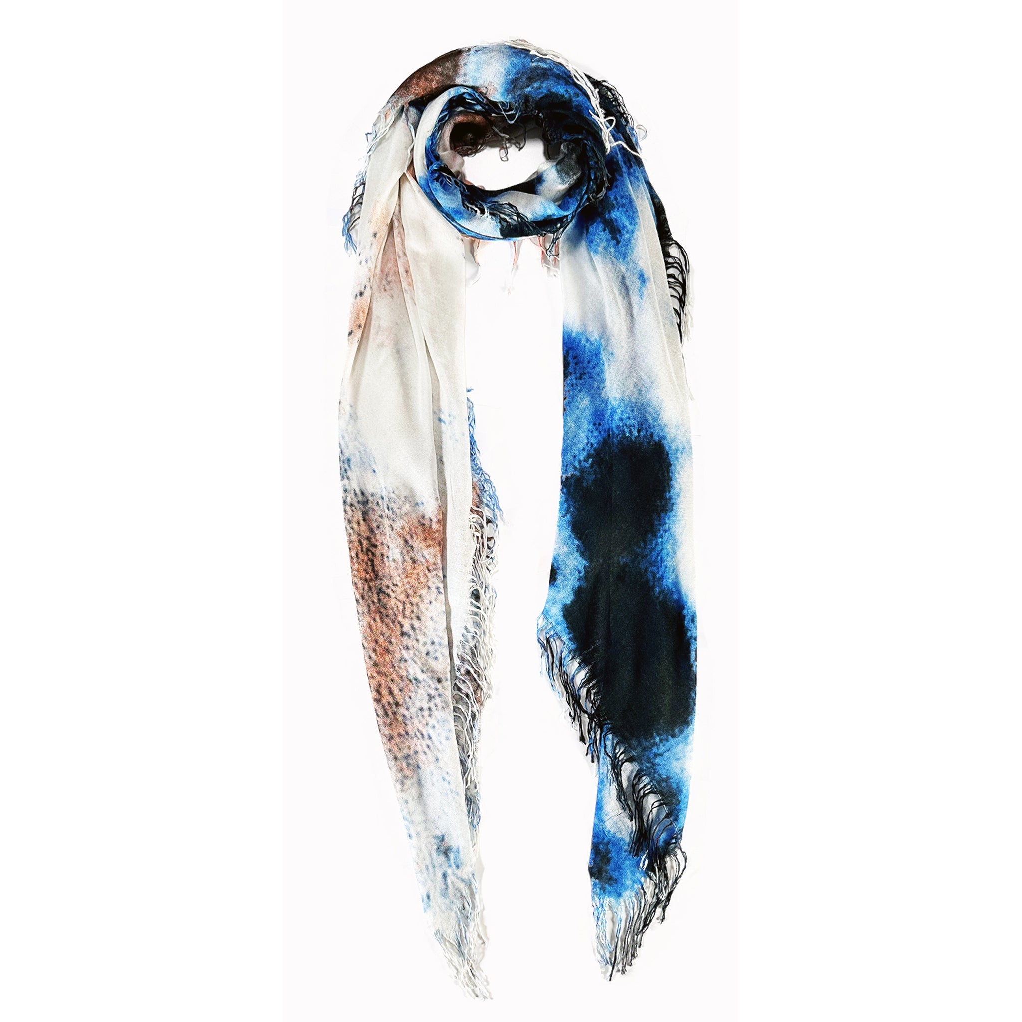 Cashmere Blend Cloud Tie Dye Scarf