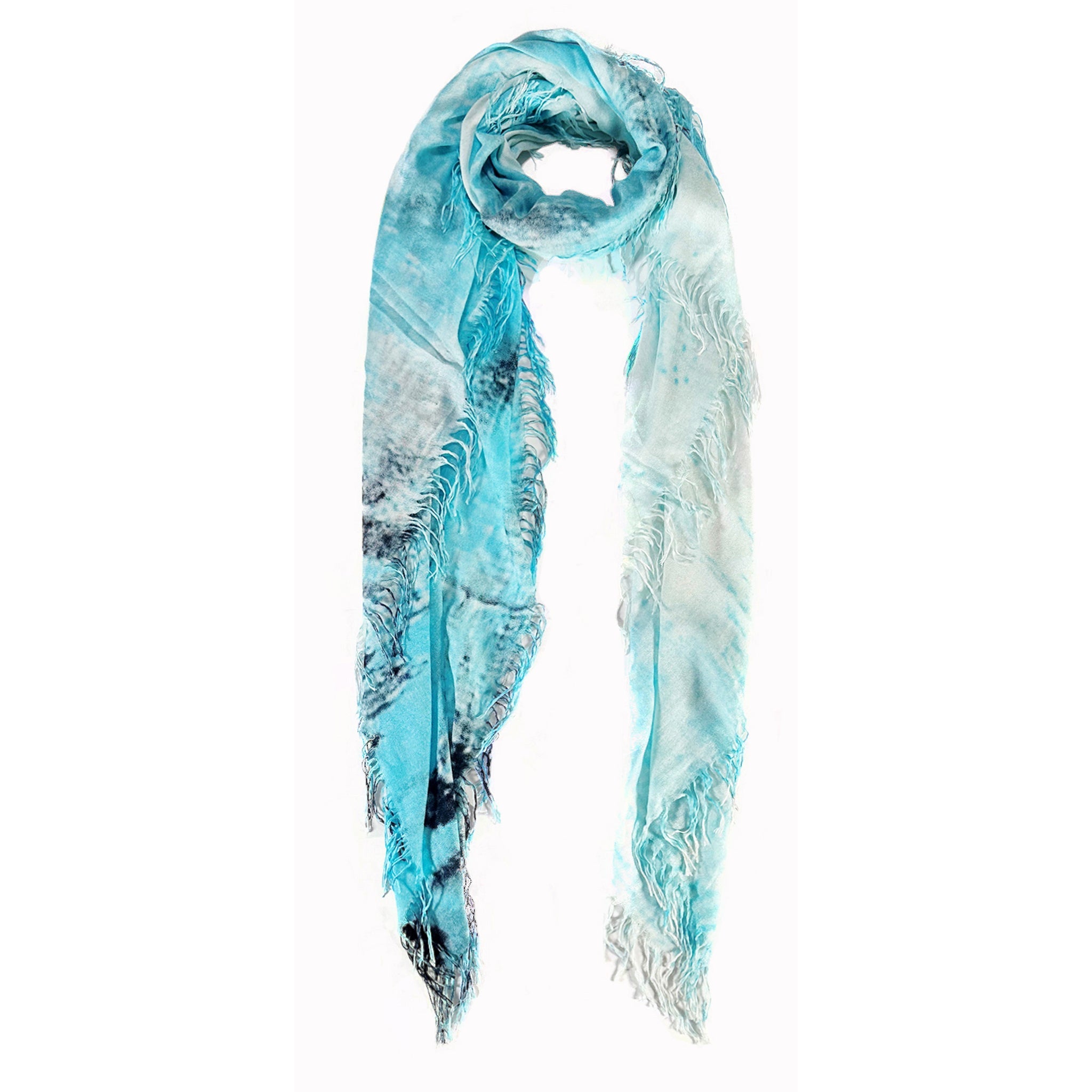 Cashmere Blend Cloud Tie Dye Scarf