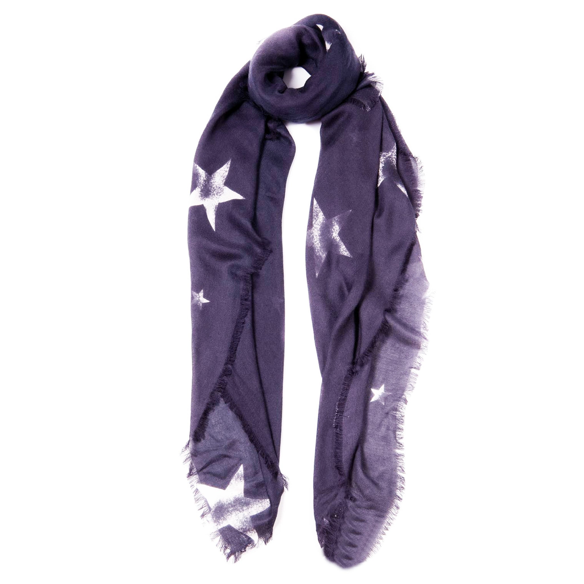 Cashmere Blend Faded Stars Scarf