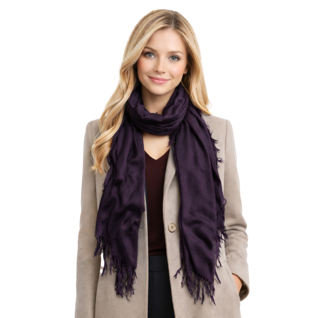 Cashmere Blend Solid Scarf