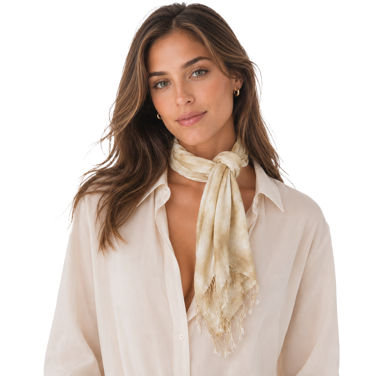 Cashmere Blend Tie Dye Neckerchief