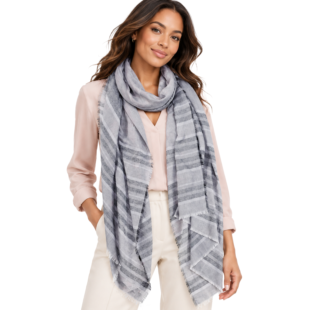 Turkish Cotton Stripe Scarf