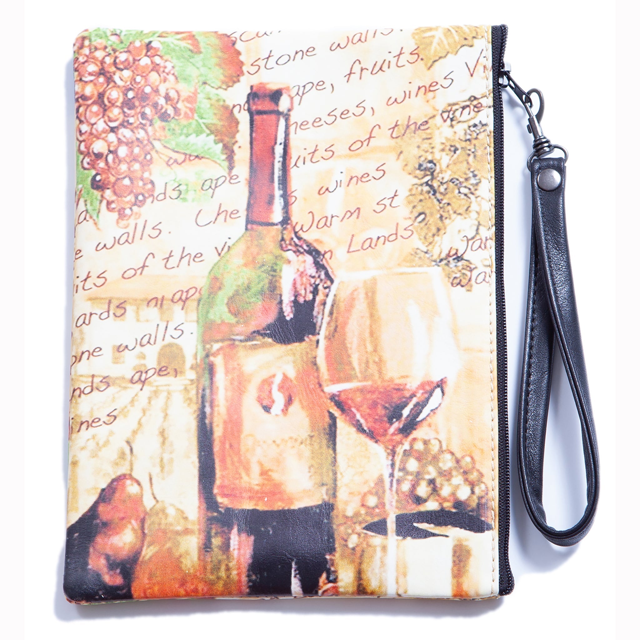 Tuscan Vineyard – Turkish Leather Wristlet