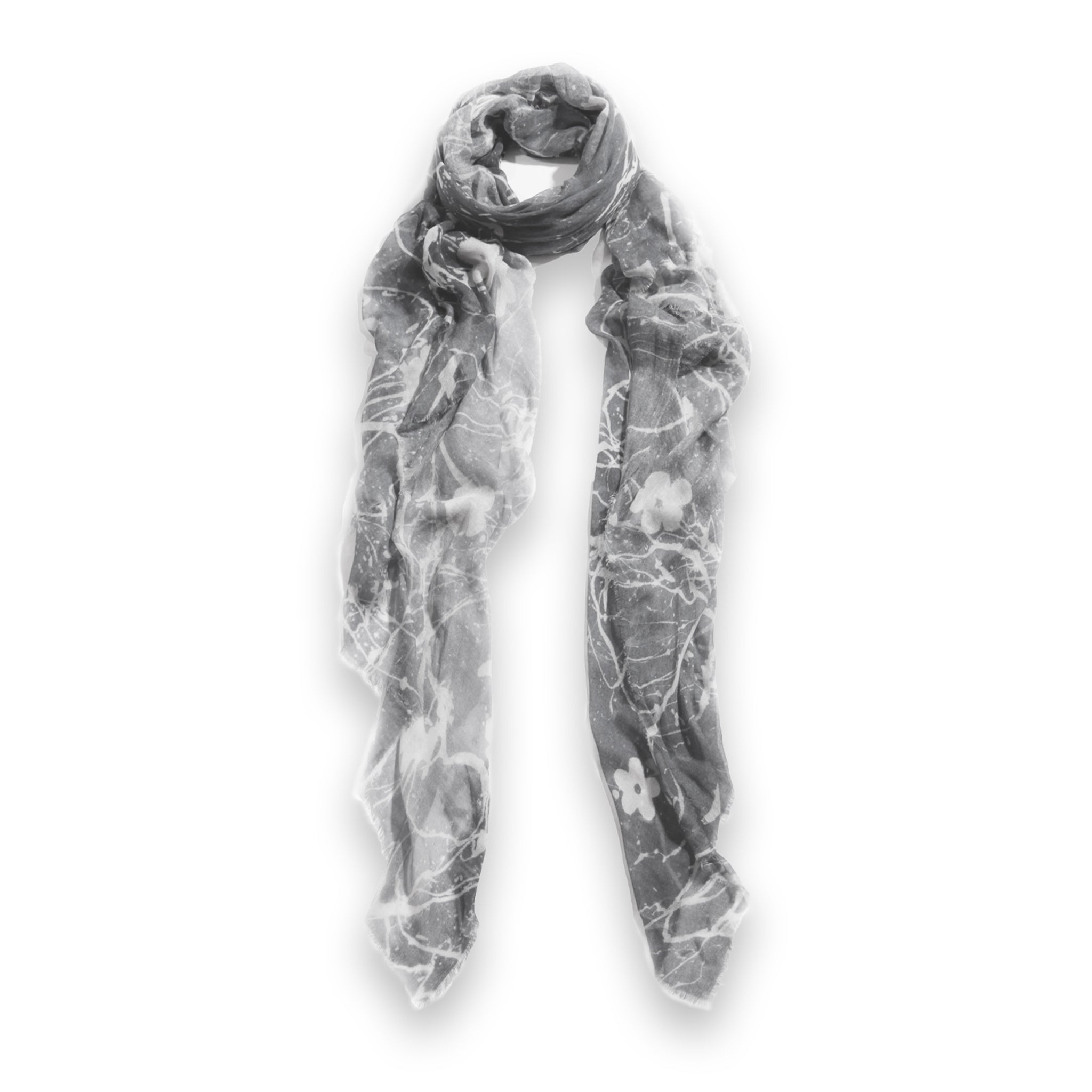 Vintage Cashmere Floral Fade Scarf