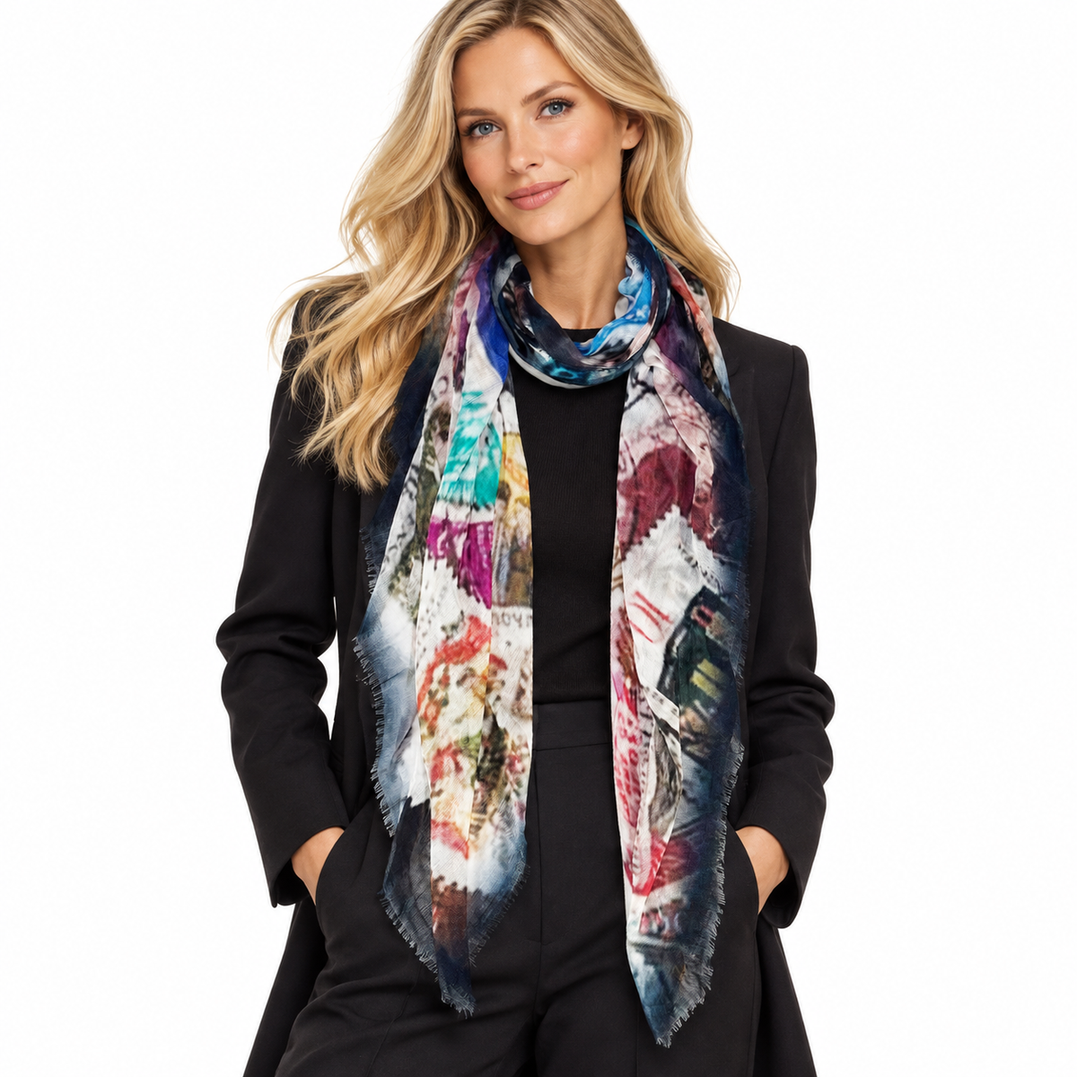 Vintage Stamps Scarf