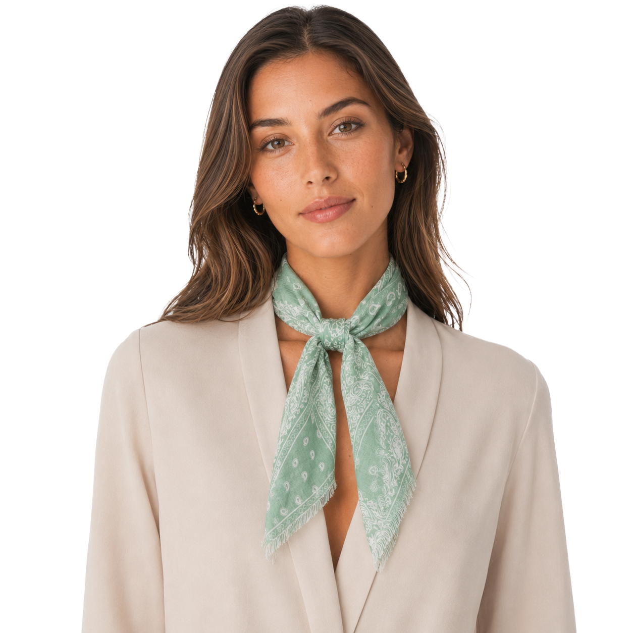 Vintage Paisley Cashmere Blend Neckerchief